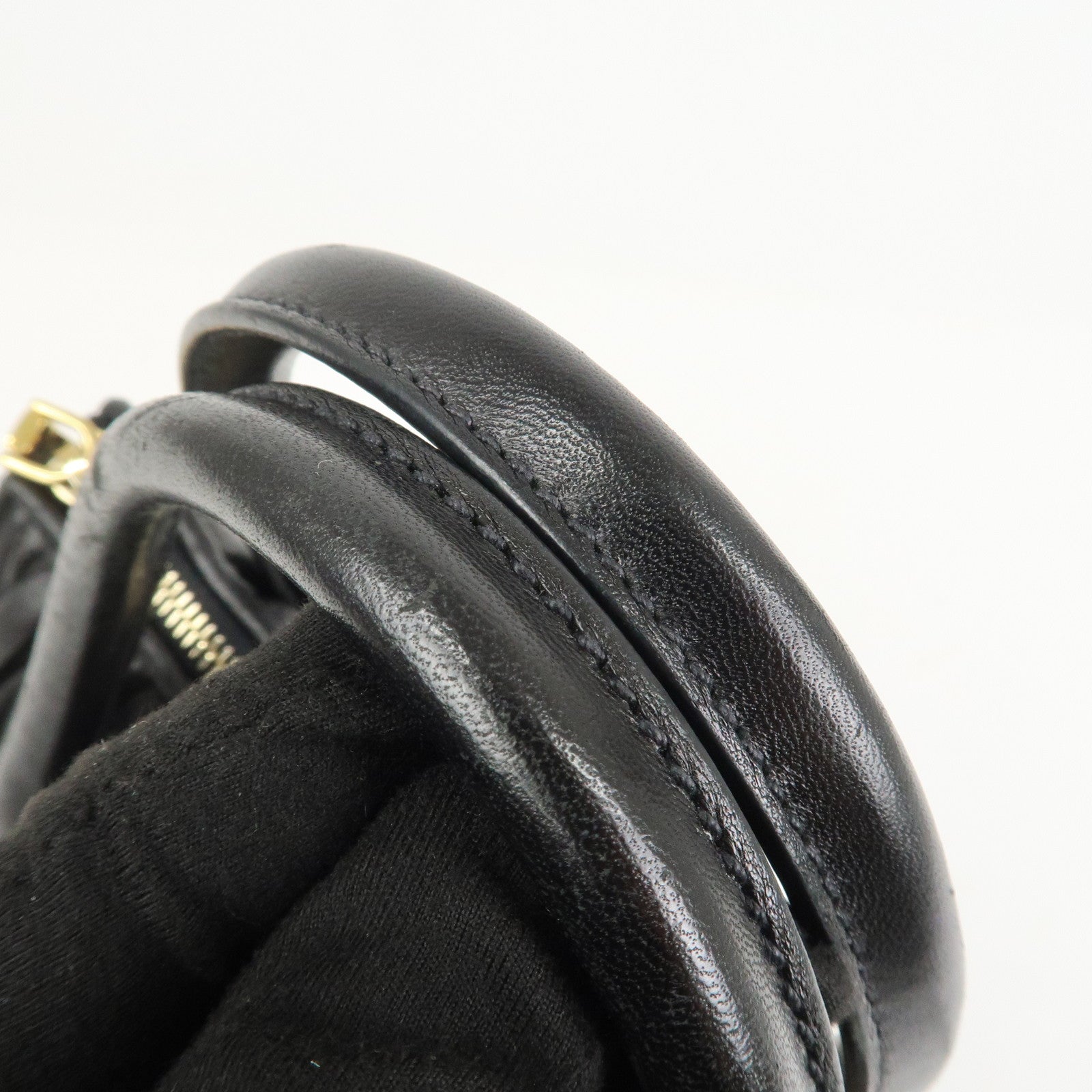 MIU MIU Matelasse Leather 2Way Bag Hand Bag Shoulder Bag 5BA003