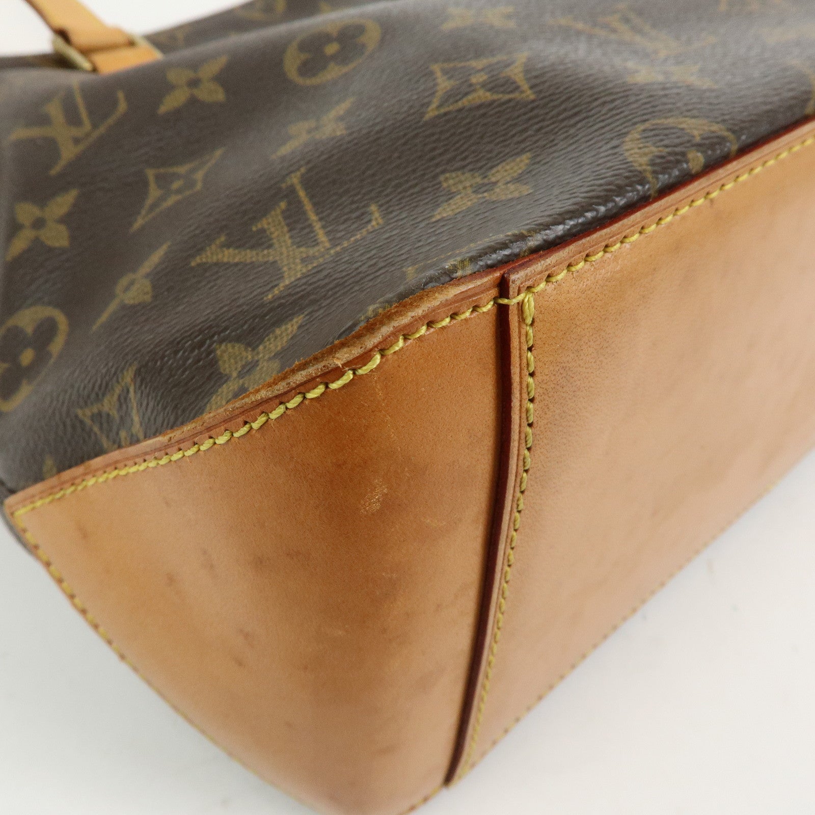Louis Vuitton Monogram Cabas Piano Tote Bag Hand Bag Brown M51148