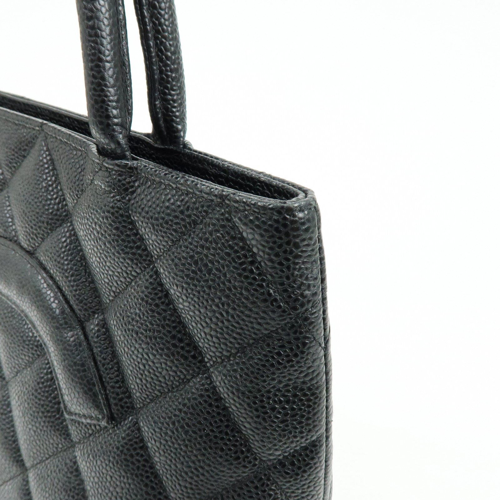 CHANEL Matelasse COCO Mark Medallion Tote Bag Hand Bag A01804