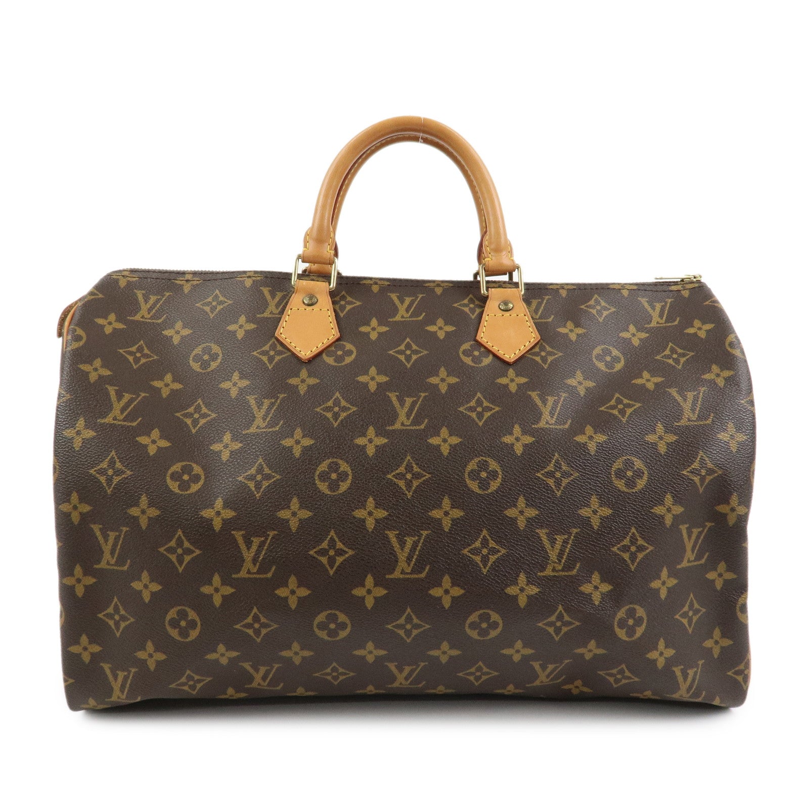 Louis Vuitton Monogram Speedy 40 Hand Bag Boston Bag Brown M41522