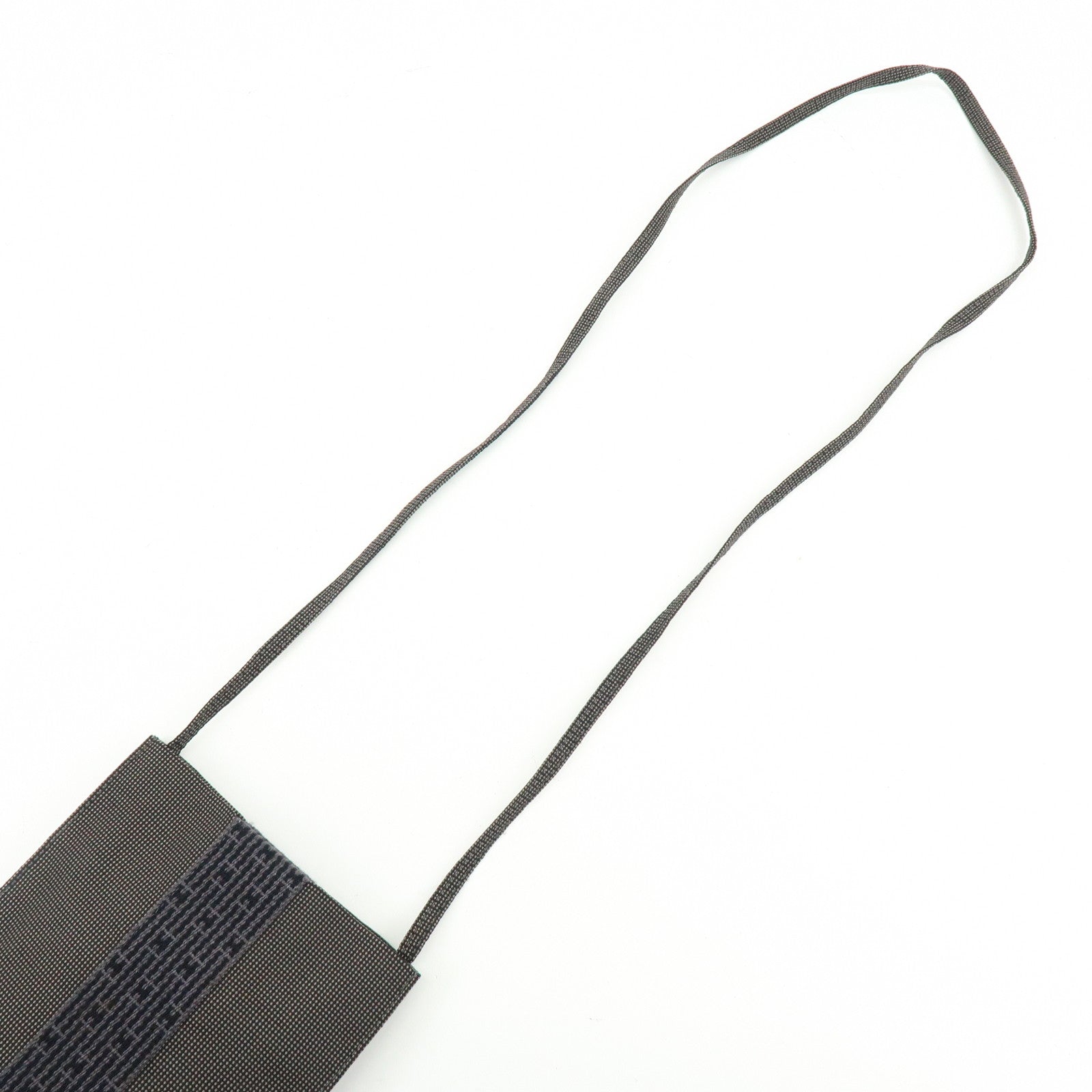 HERMES Airline Canvas Shoulder Bag Crossbody Bag Black