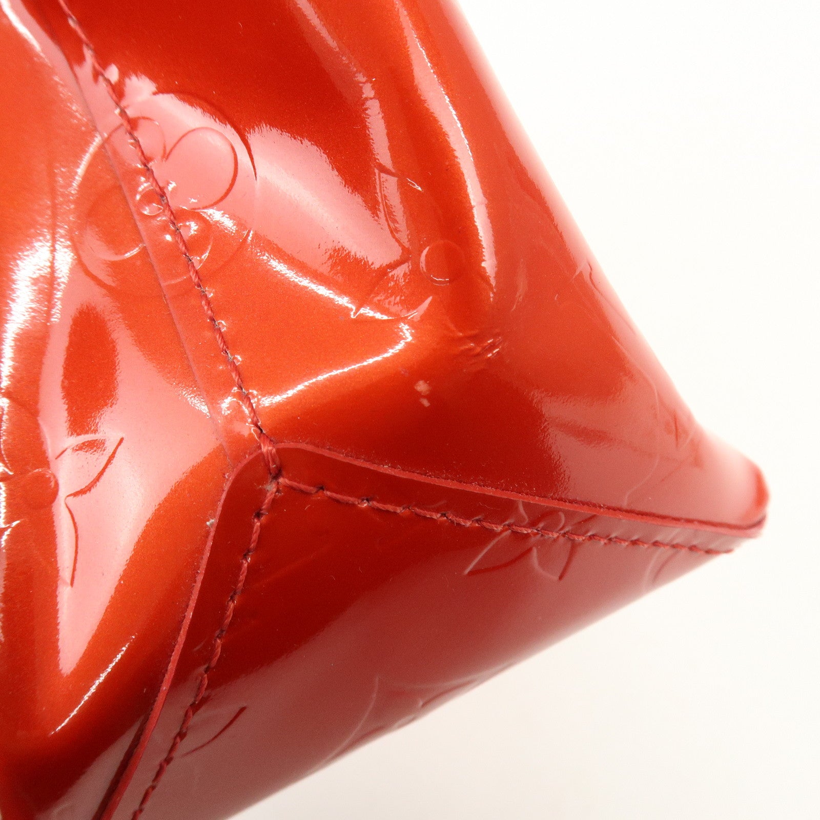 Louis Vuitton Monogram Vernis Lead PM Hand Bag Pomme d'Amour M91990