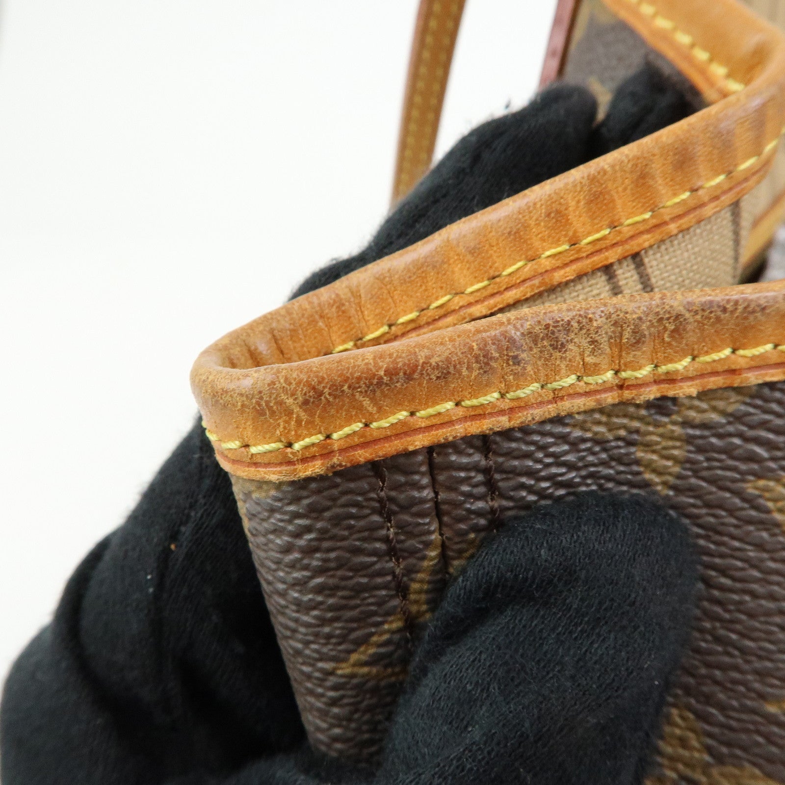Louis Vuitton Monogram Neverfull MM Tote Shoulder Bag Brown M40156