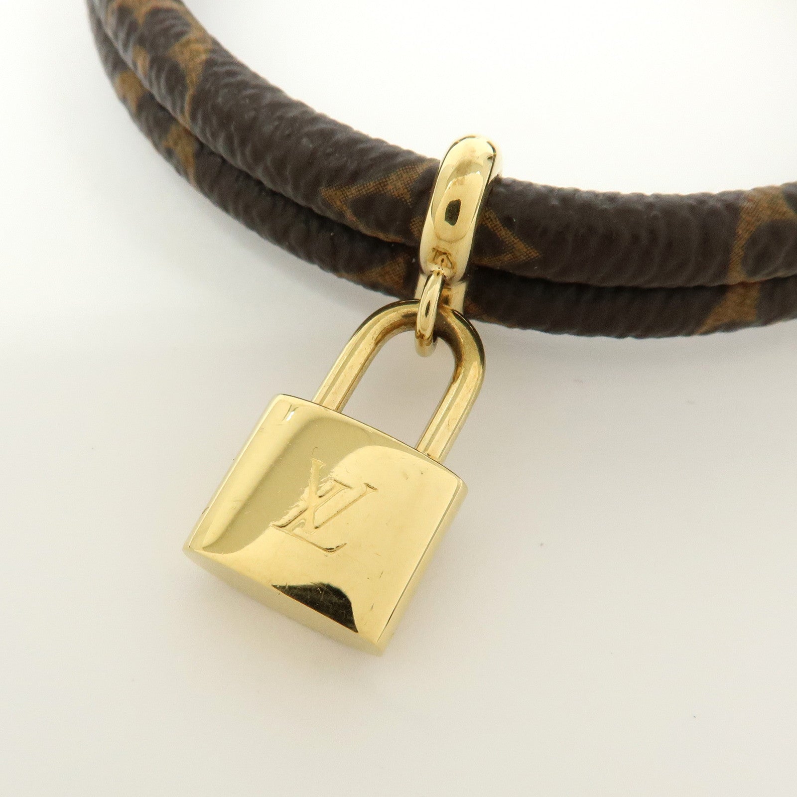Louis Vuitton Monogram Keep It Twice Bracelet Brown M6640
