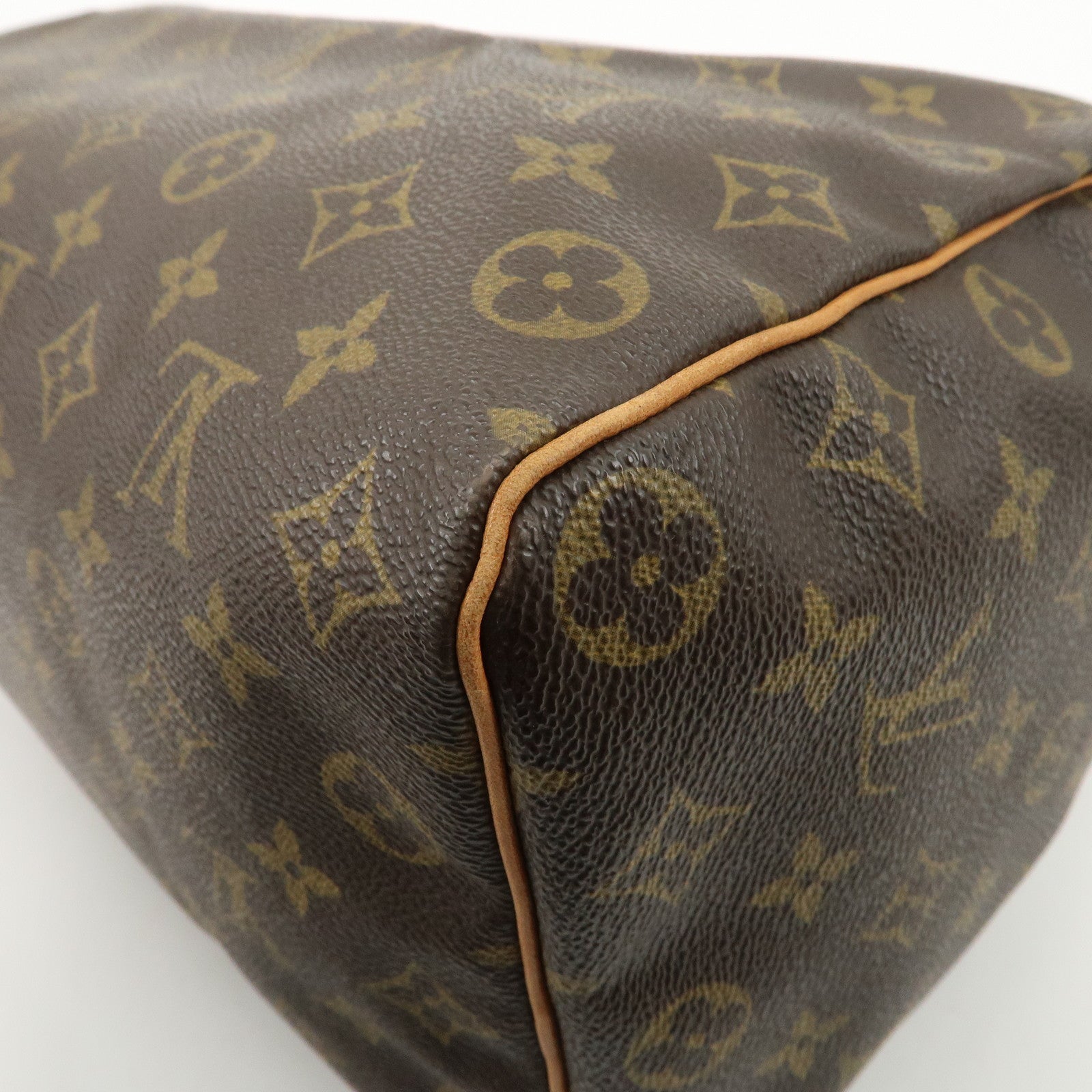 Louis Vuitton Monogram Speedy 35 Boston Bag Brown M41524