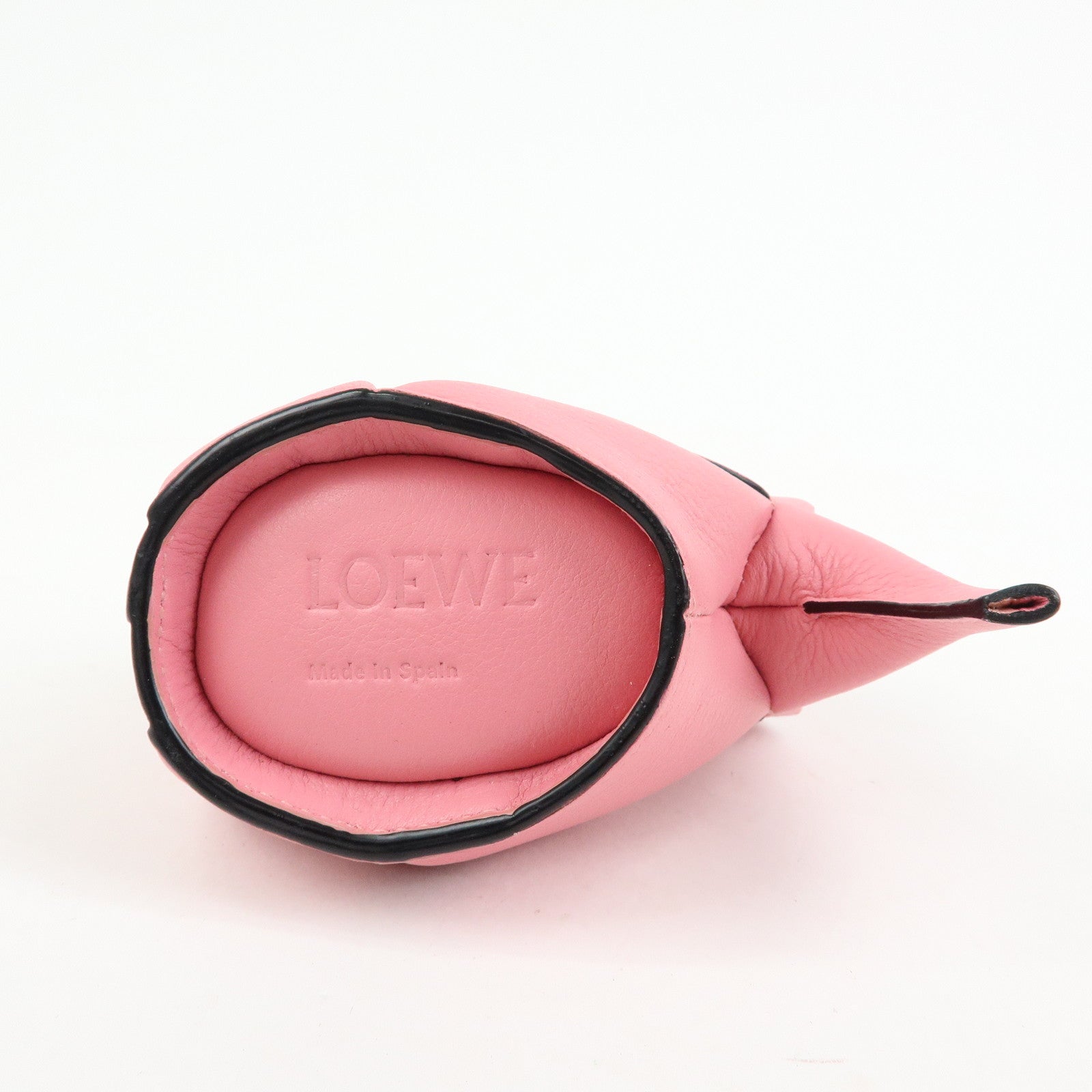 LOEWE Calf Leather Elephant Coin Case Coin Purse Coin Bag Pink