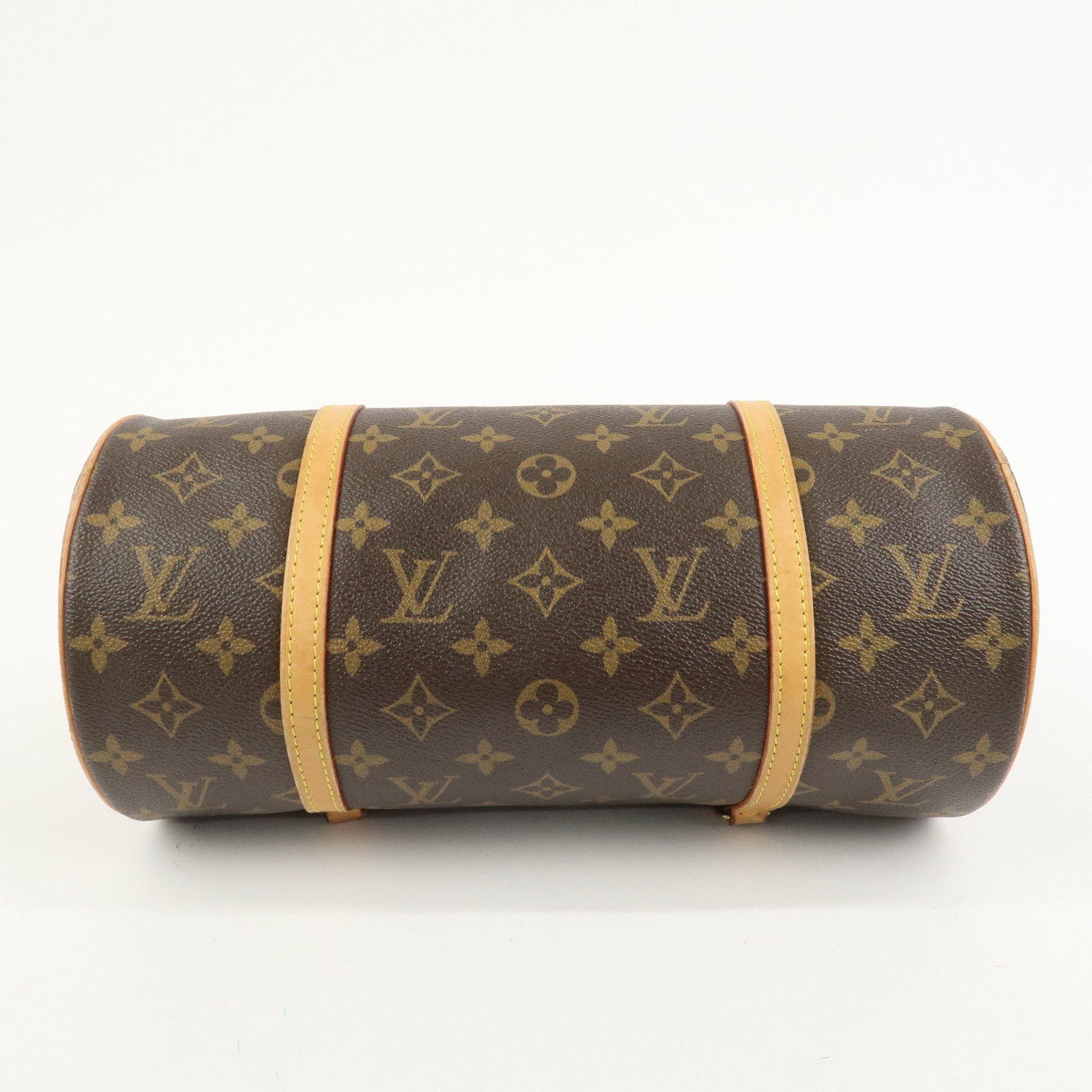 Louis Vuitton Monogram Papillon 30 Hand Bag Brown M51385
