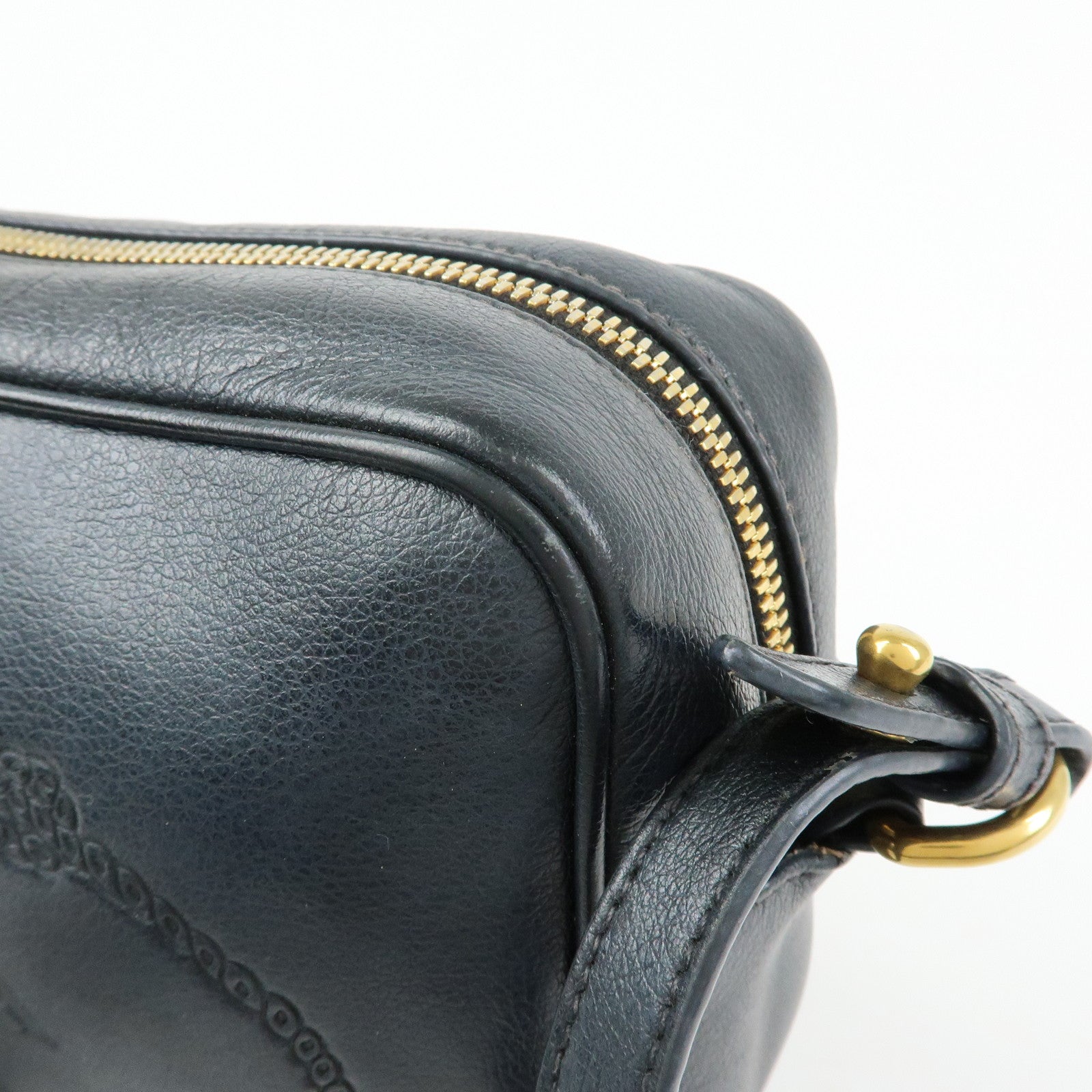 PRADA Triangle Logo Calf Leather Shoulder Bag Crossbody Bag 1BH089