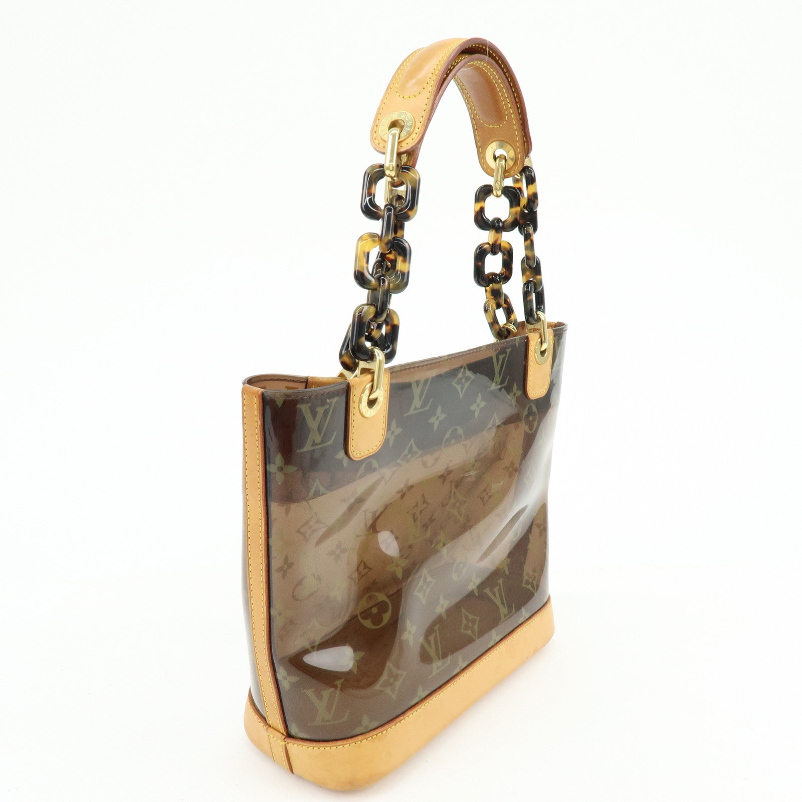 Louis Vuitton Monogram Cabas Ambre PM Tote Bag Clear Brown M92502