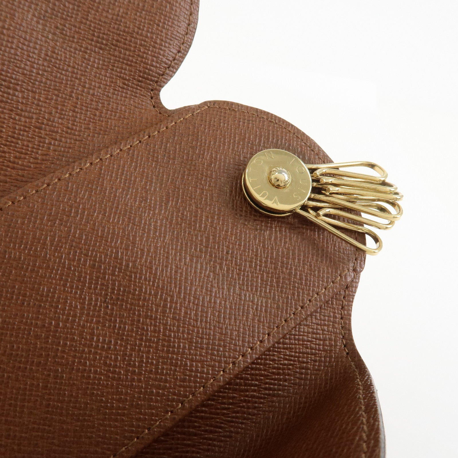 Louis Vuitton Monogram Rond GM Canvas Key Case Brown M60116