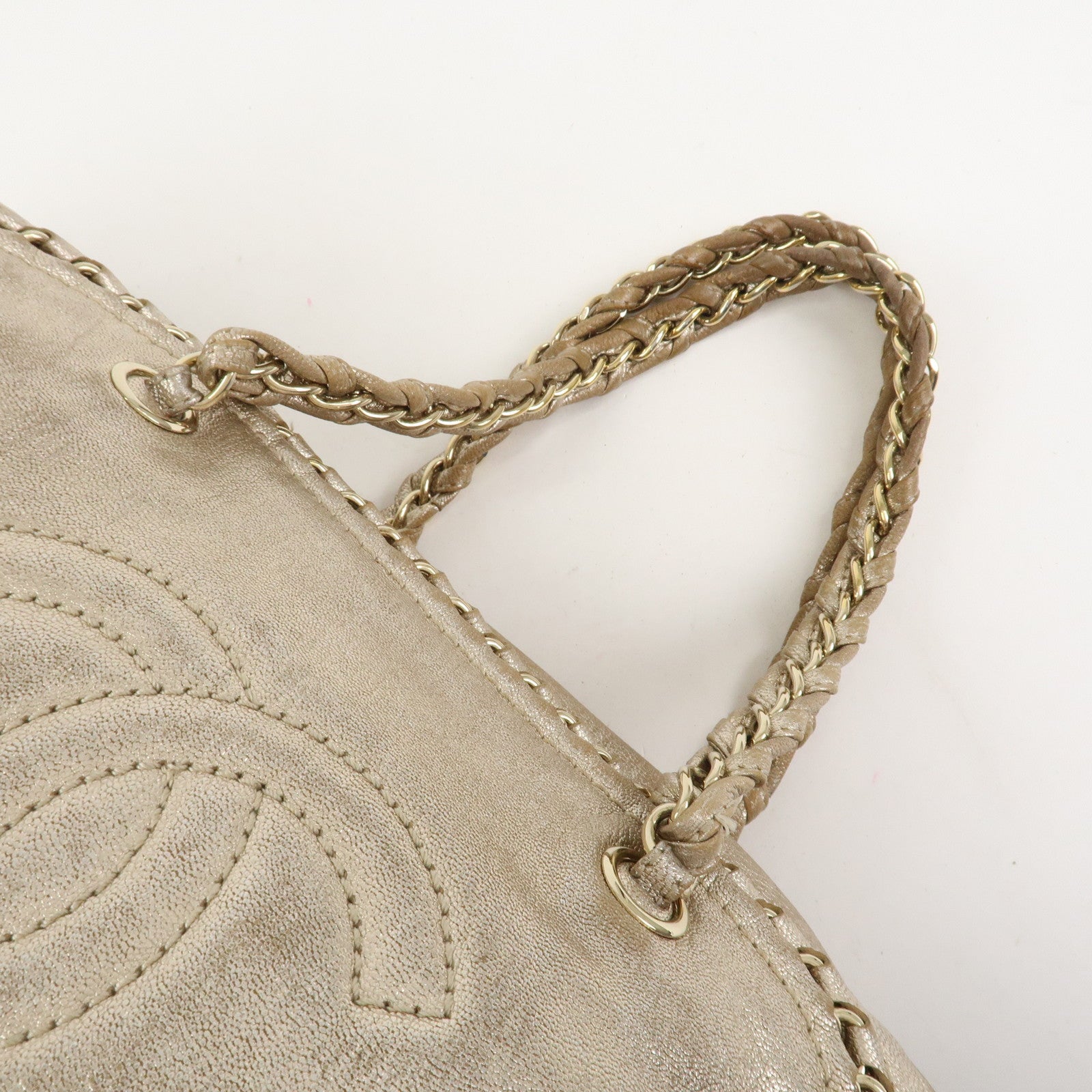 CHANEL Luxury Line COCO Mark Leather Boston Bag Shoulder Bag A31405