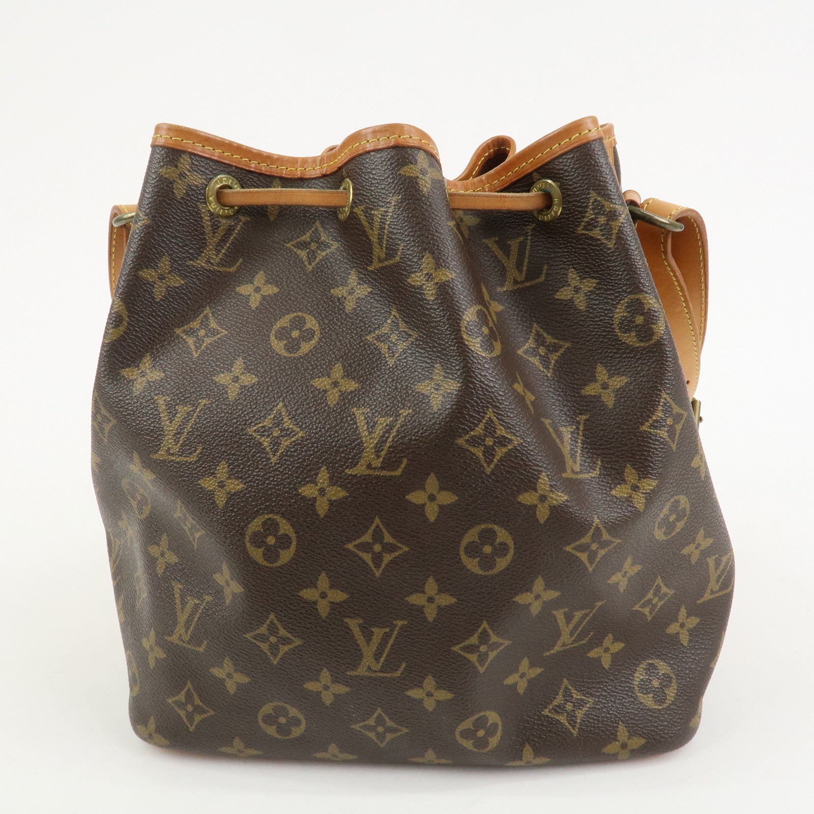 Louis Vuitton Monogram Petit Noe Shoulder Bag Brown M42226