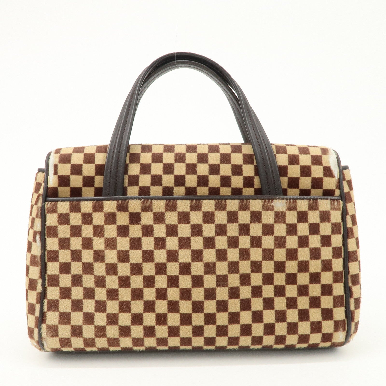 Louis Vuitton Damier Sauvage Lion Hand Bag Gold Hardware M92131