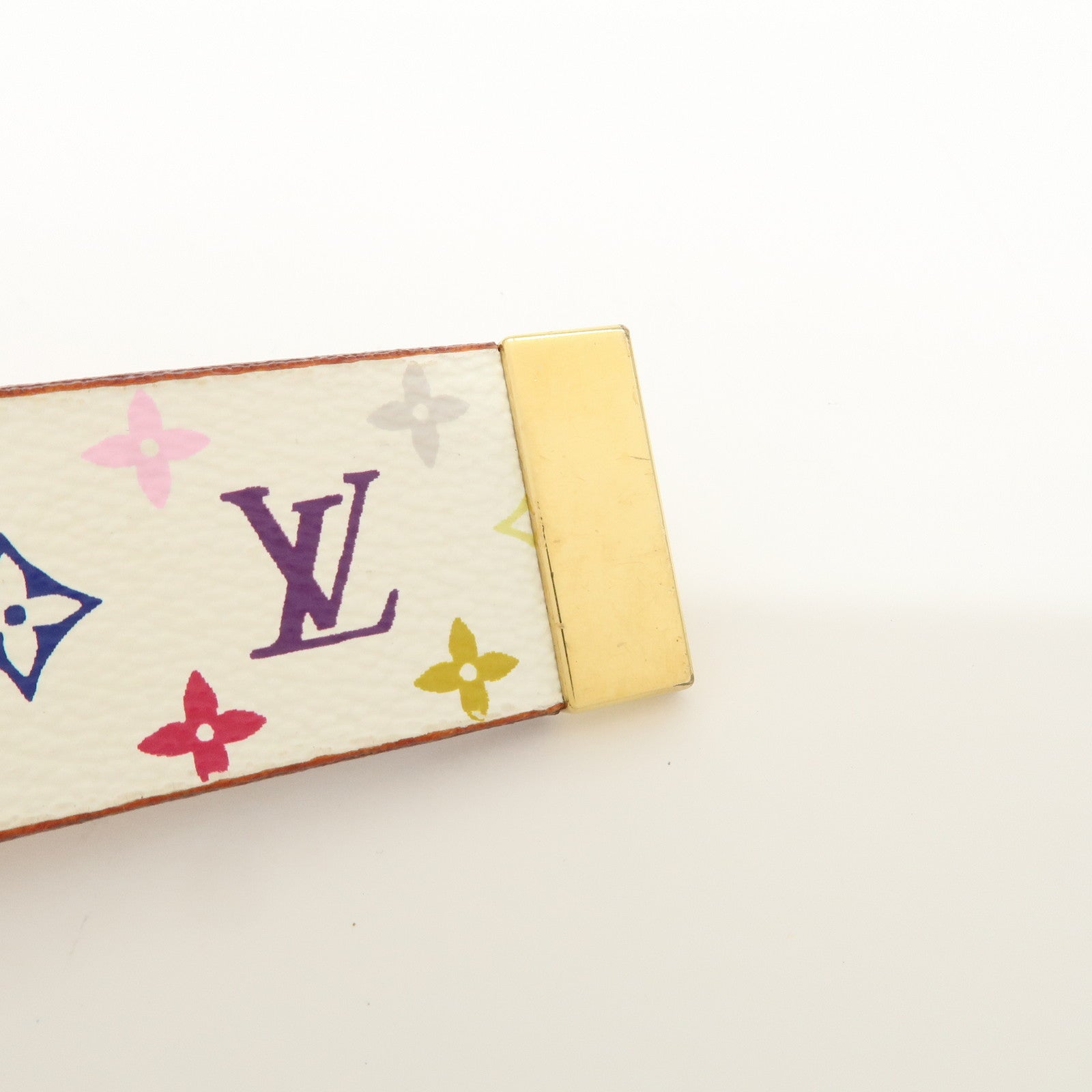 Louis Vuitton Monogram Multicolor Saint Tulle Carre Belt Blanc M9270