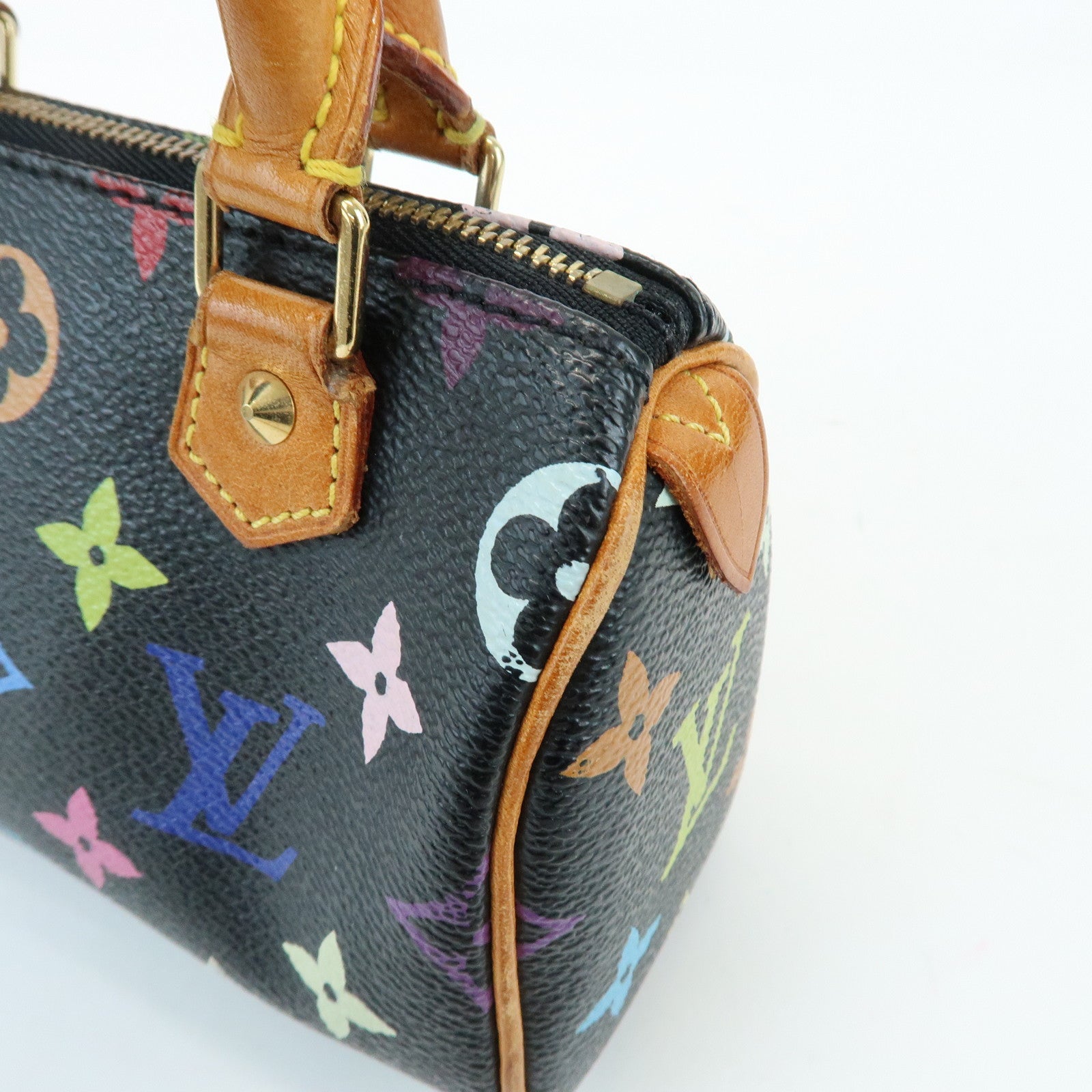Louis Vuitton Monogram Multicolor Mini Speedy Mini Bag Noir M92644