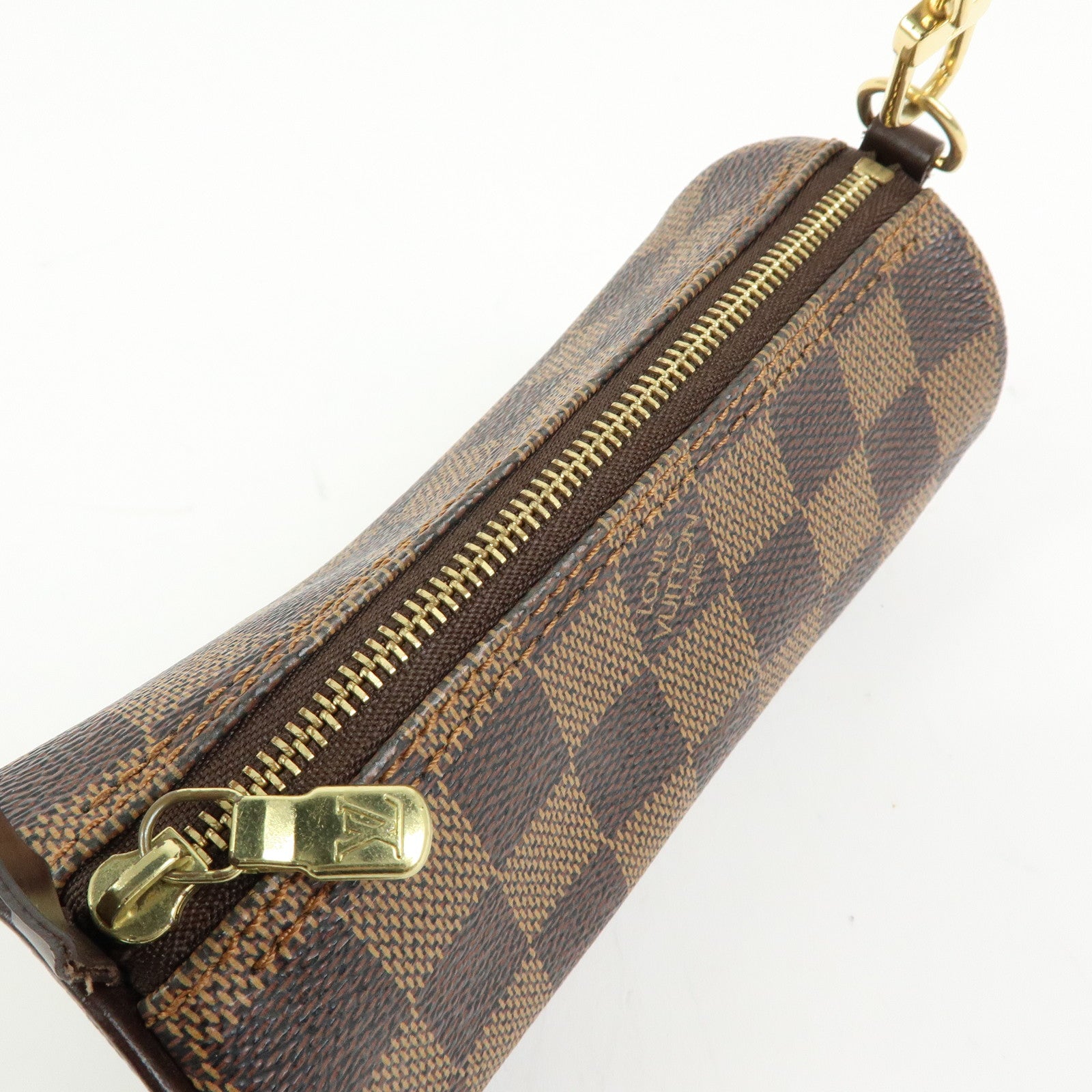Louis Vuitton Dameir Mini Pouch for Papillon Bag Damier Ebene Brown