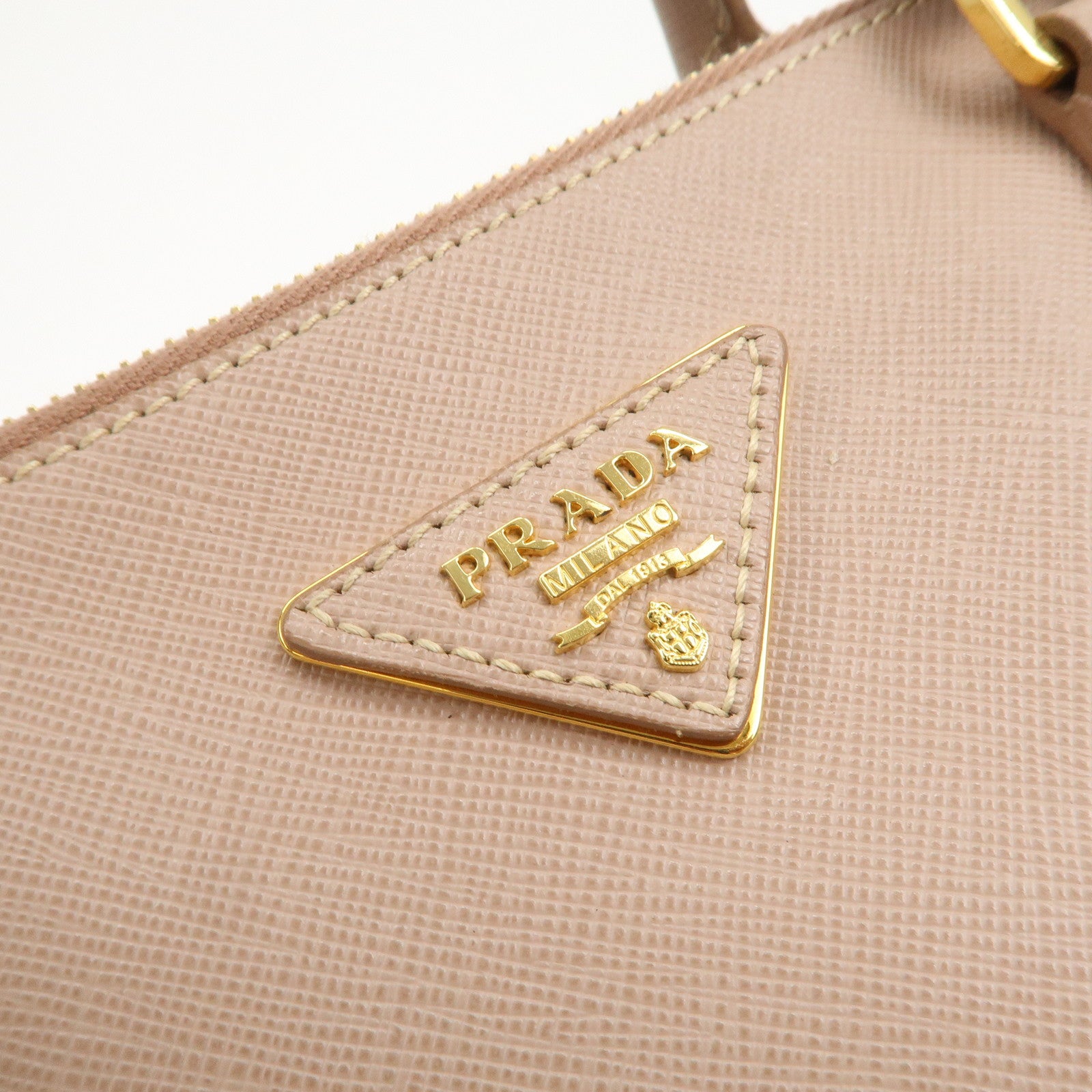 PRADA Triangle Logo Galleria 2Way Bag Shoulder Bag Pink BN2274