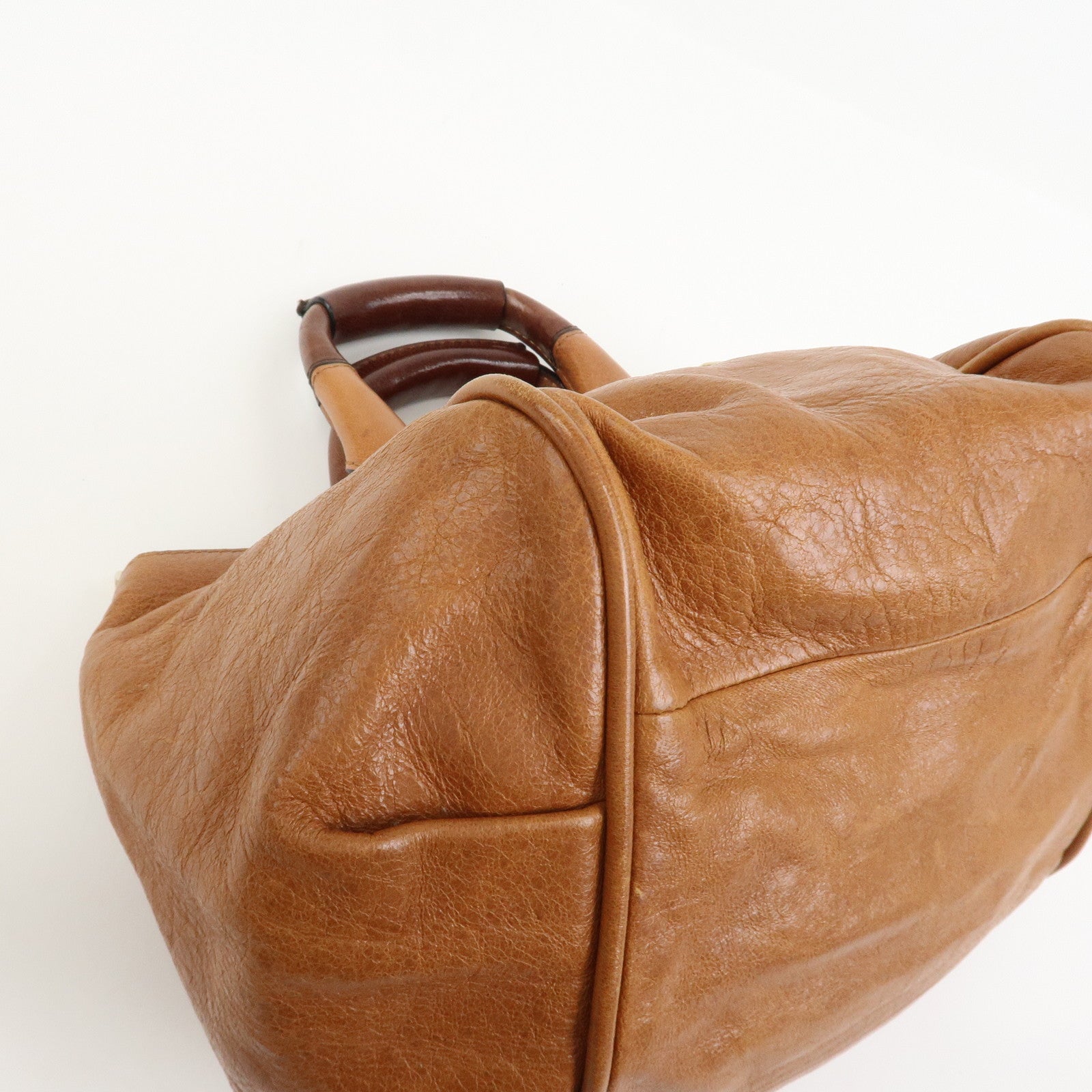 Chloe Ethel Leather 2Way Bag Hand Bag Shoulder Bag Brown