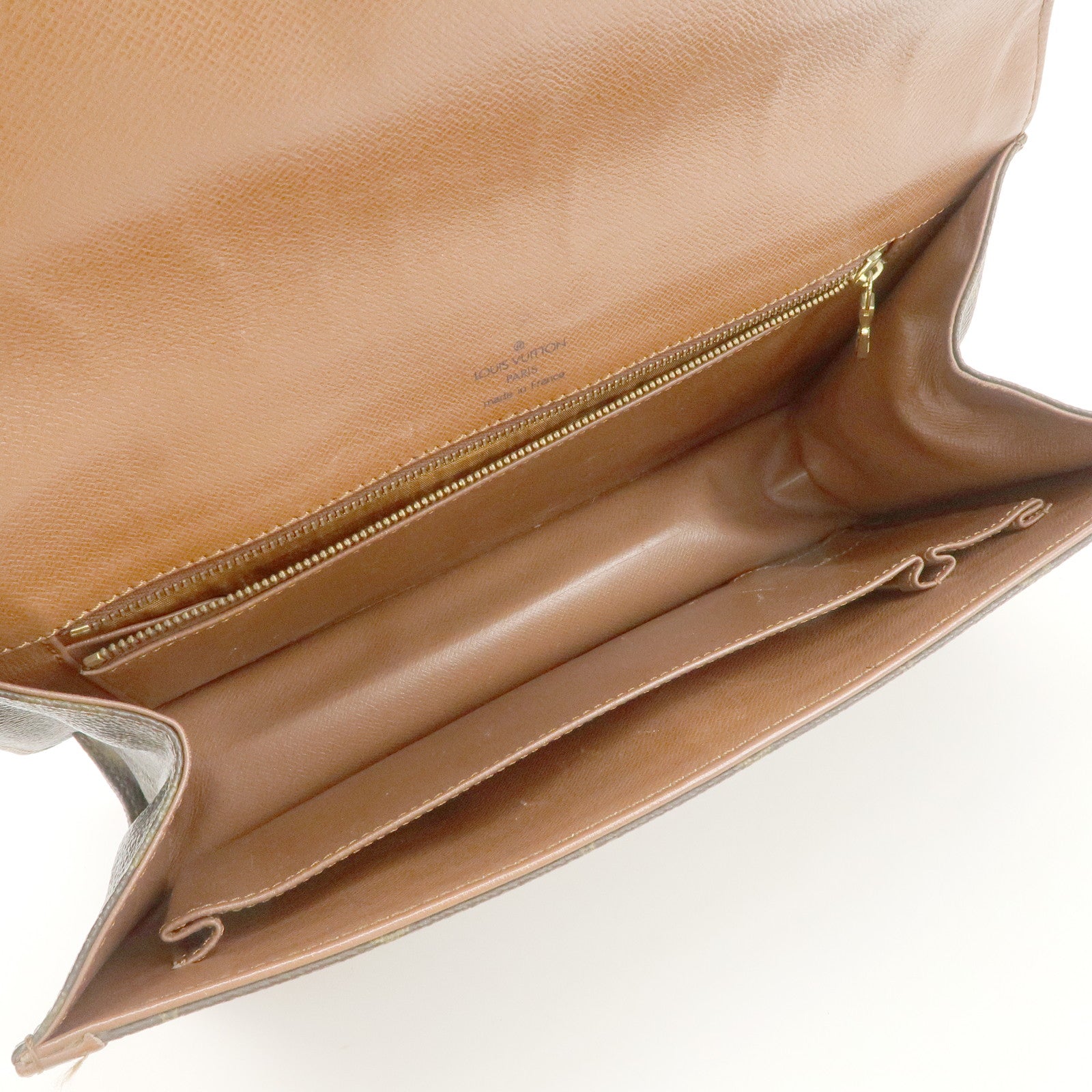 Louis Vuitton Monogram Pochette Damme PM Clutch Bag Brown M51812