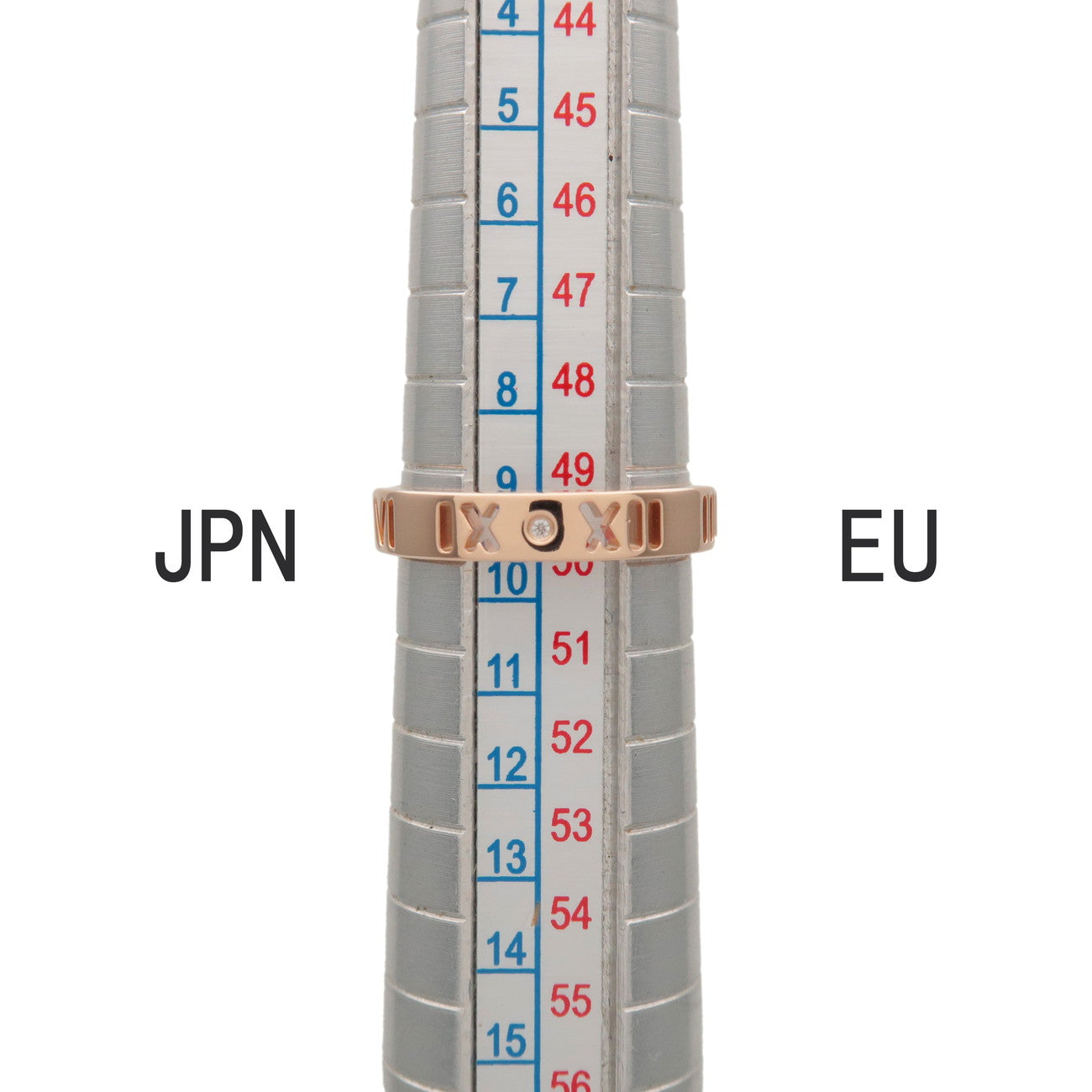 Tiffany & Co Pierced Atlas 4P Diamond Ring K18 750PG US5.25 EU50