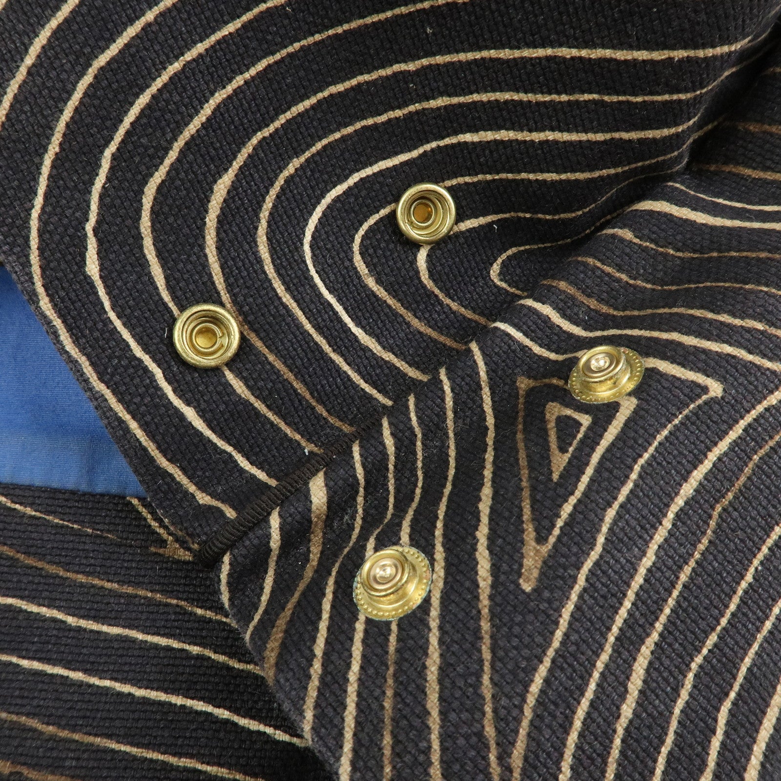 BOTTEGA VENETA Canvas Leather Tote Bag Hand Bag Brown