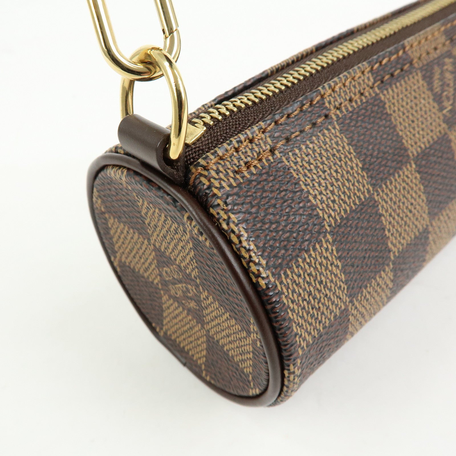 Louis Vuitton Damier Ebene Mini Pouch for Papillon Bag Brown