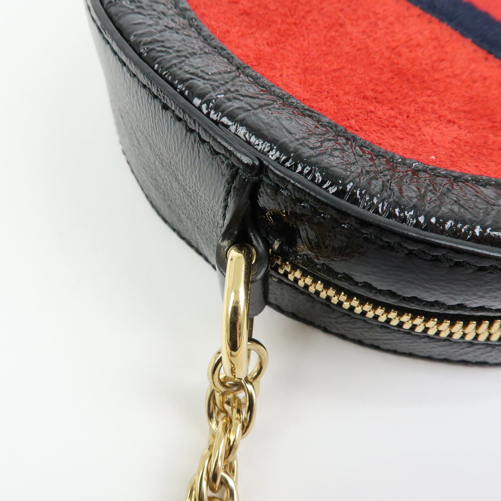 GUCCI Ophidia Sherry Double G Round Mini Chain Shoulder Bag 550618