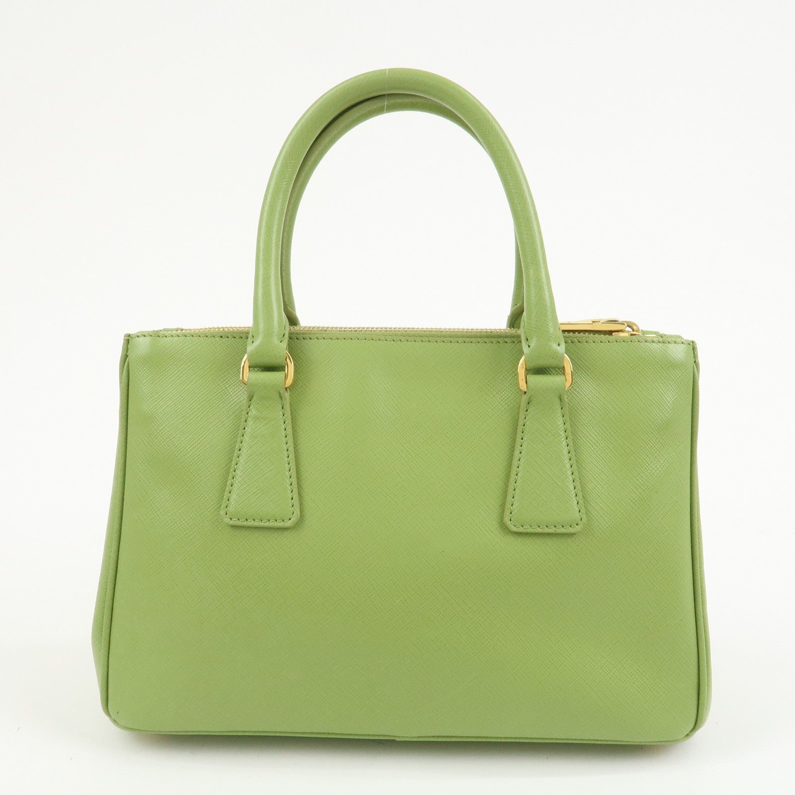 PRADA Galleria 2WAY Bag Hand Bag Shoulder Bag Light Green BN2316
