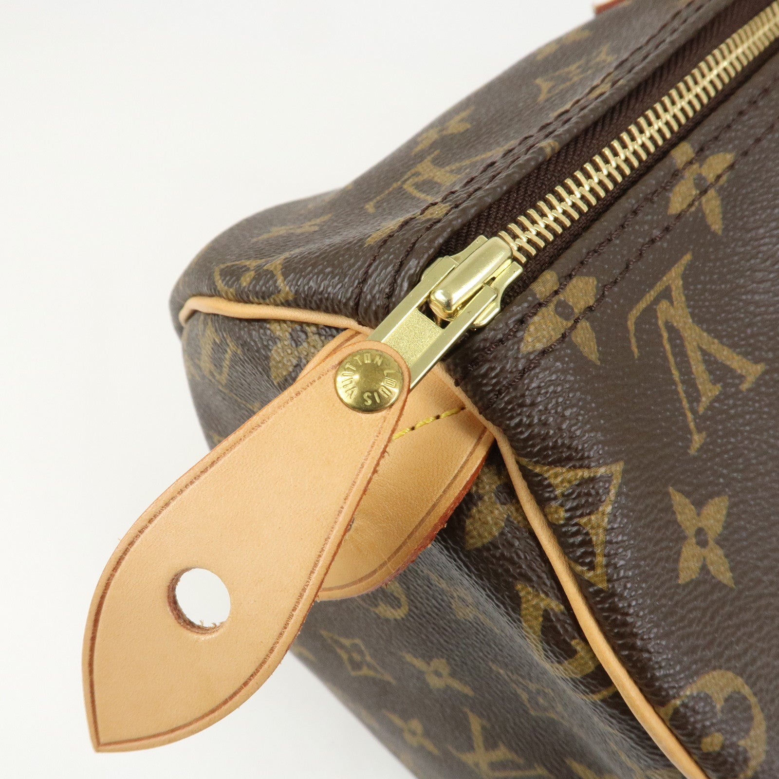 Louis Vuitton Monogram Speedy 40 Hand Bag Boston Bag Brown M41522
