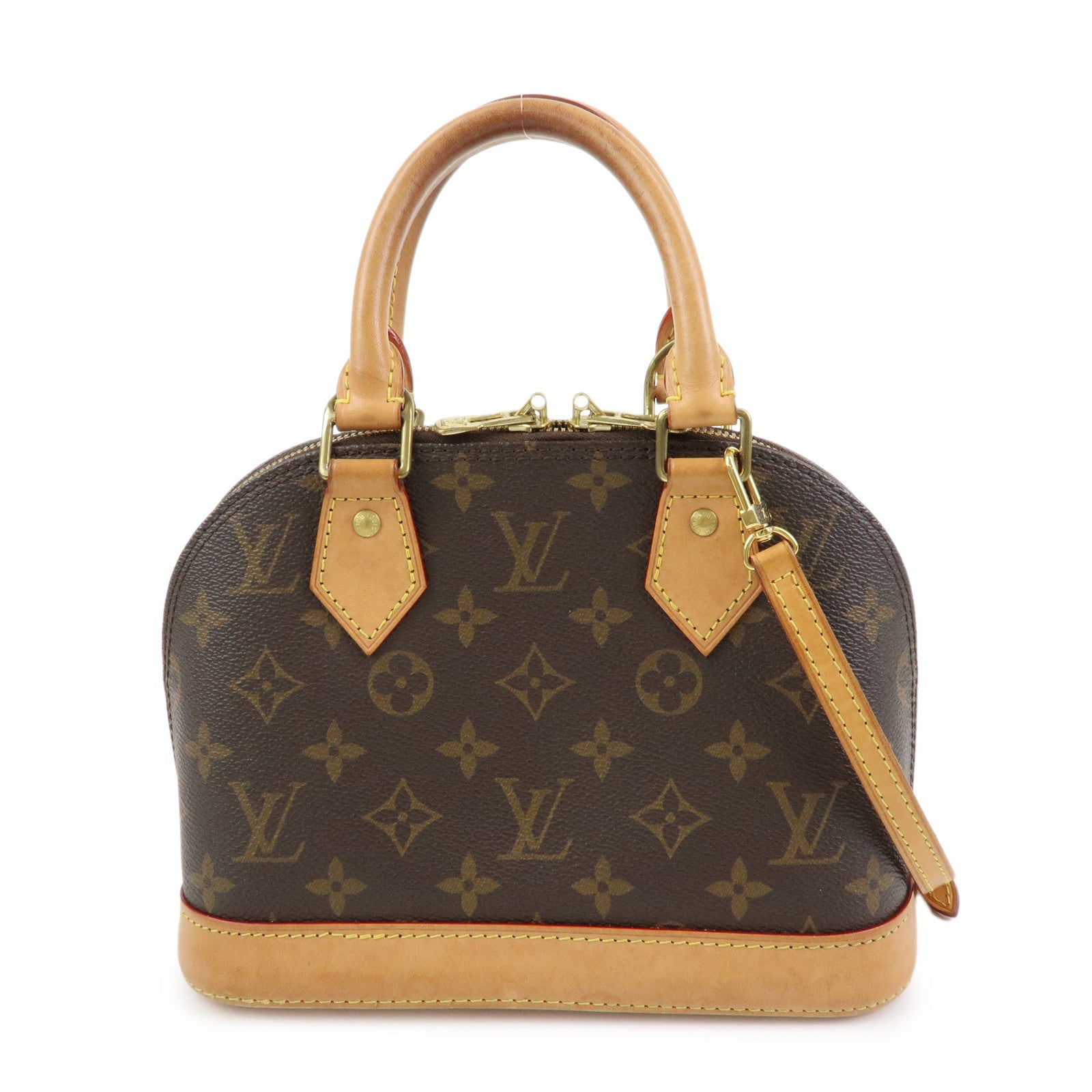 Louis Vuitton Monogram Alma BB 2Way Bag New Style Brown M46990