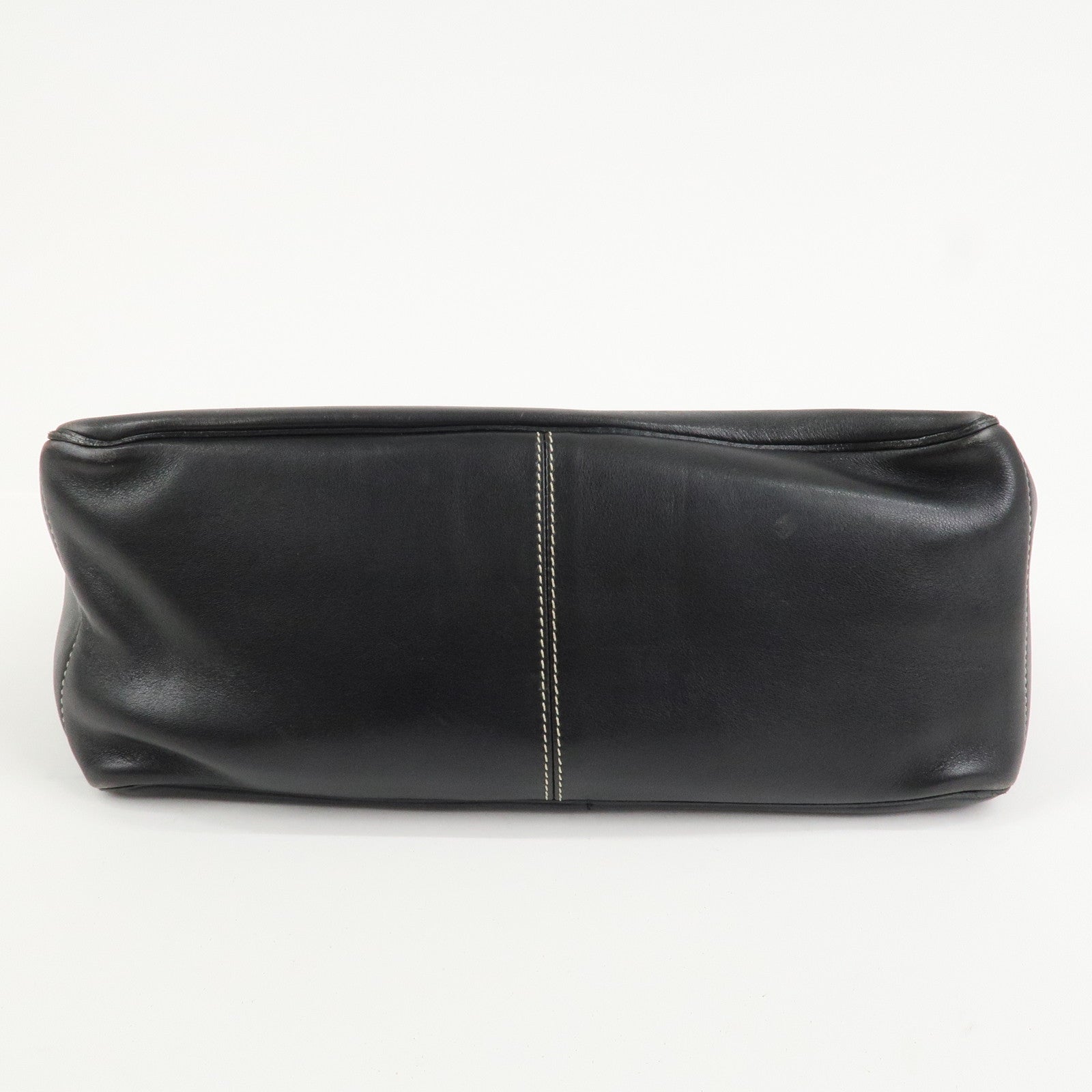 CELINE Boogie Bag Leather Hand Bag Tote Bag Black