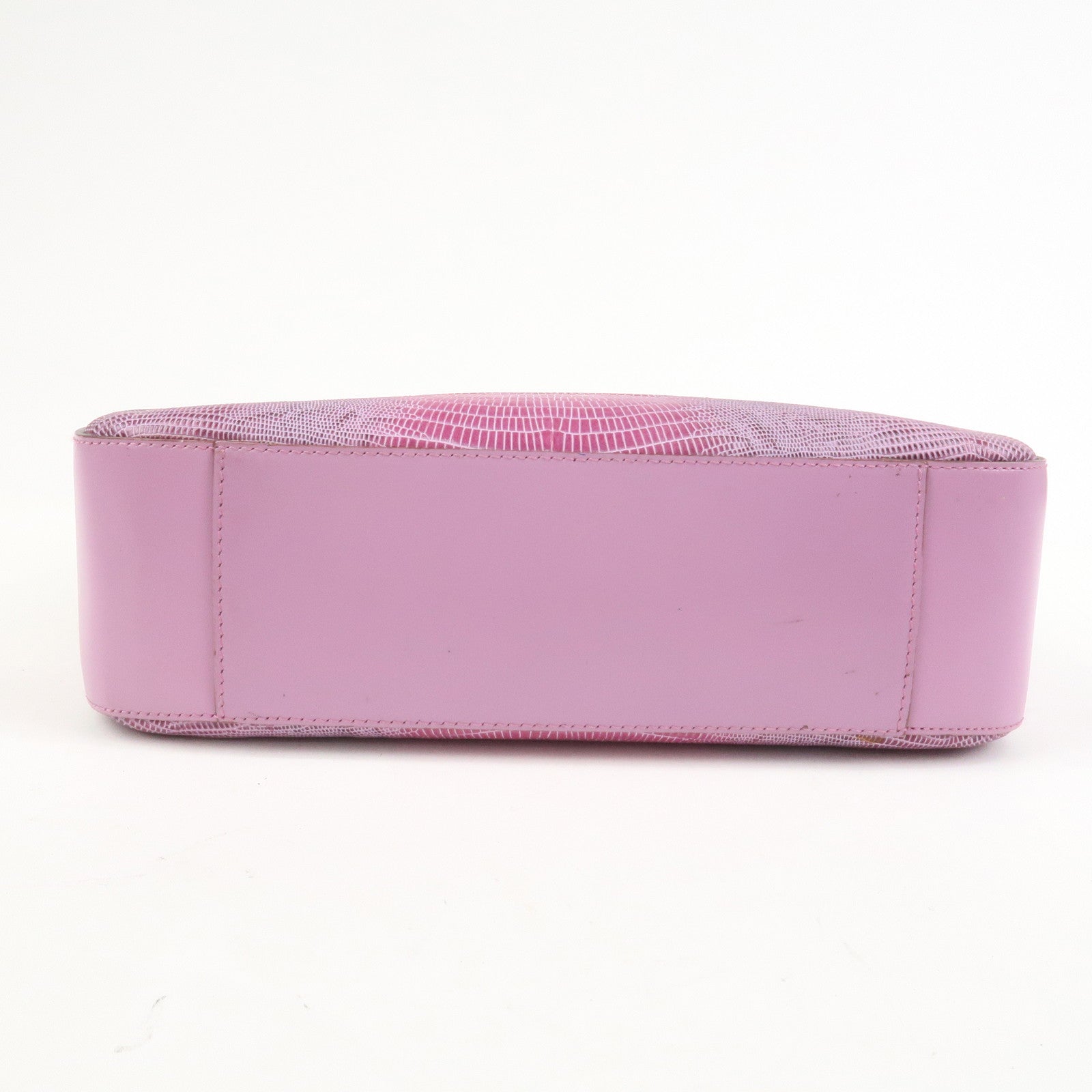 Ferragamo Embossed Leather Shoulder Bag Hand Bag Pink AU-21 1237