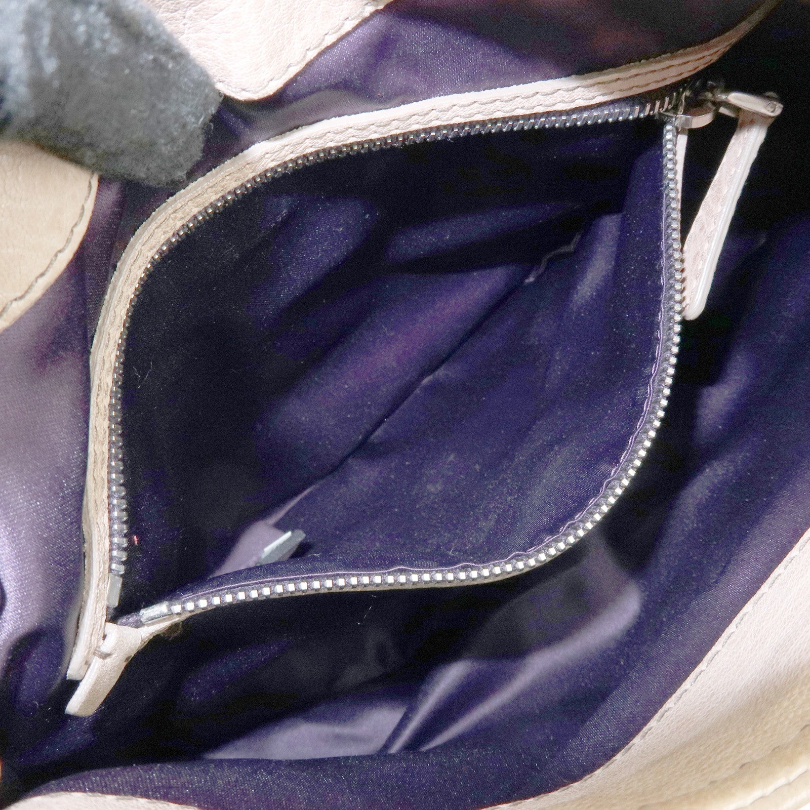 MIU MIU Leather 2Way Bag Hand Bag Shoulder Bag Brown Crystal