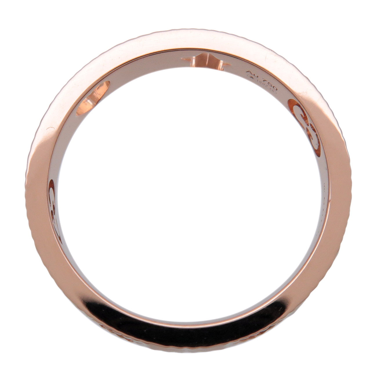 GUCCI Icon Amore Ring K18 750PG Rose Gold US4.5 EU49 HK10