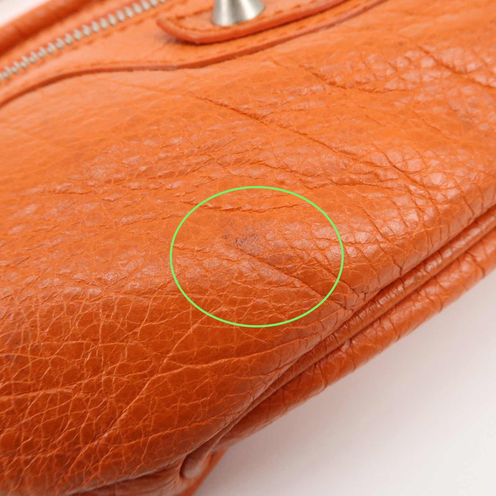 BALENCIAGA Neo Lift Leather Body Bag Crossbody Bag Orange 341628