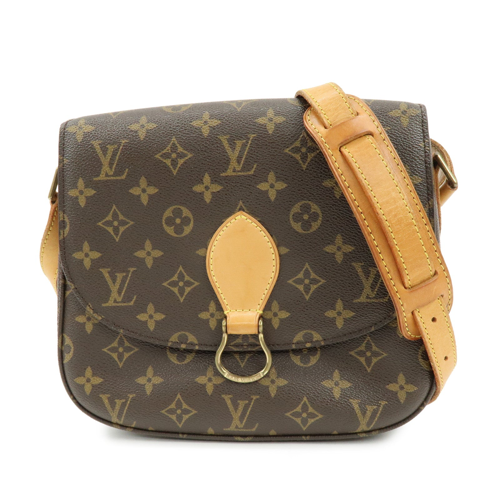 Louis Vuitton Monogram Saint Cloud GM Shoulder Bag Brown M51242