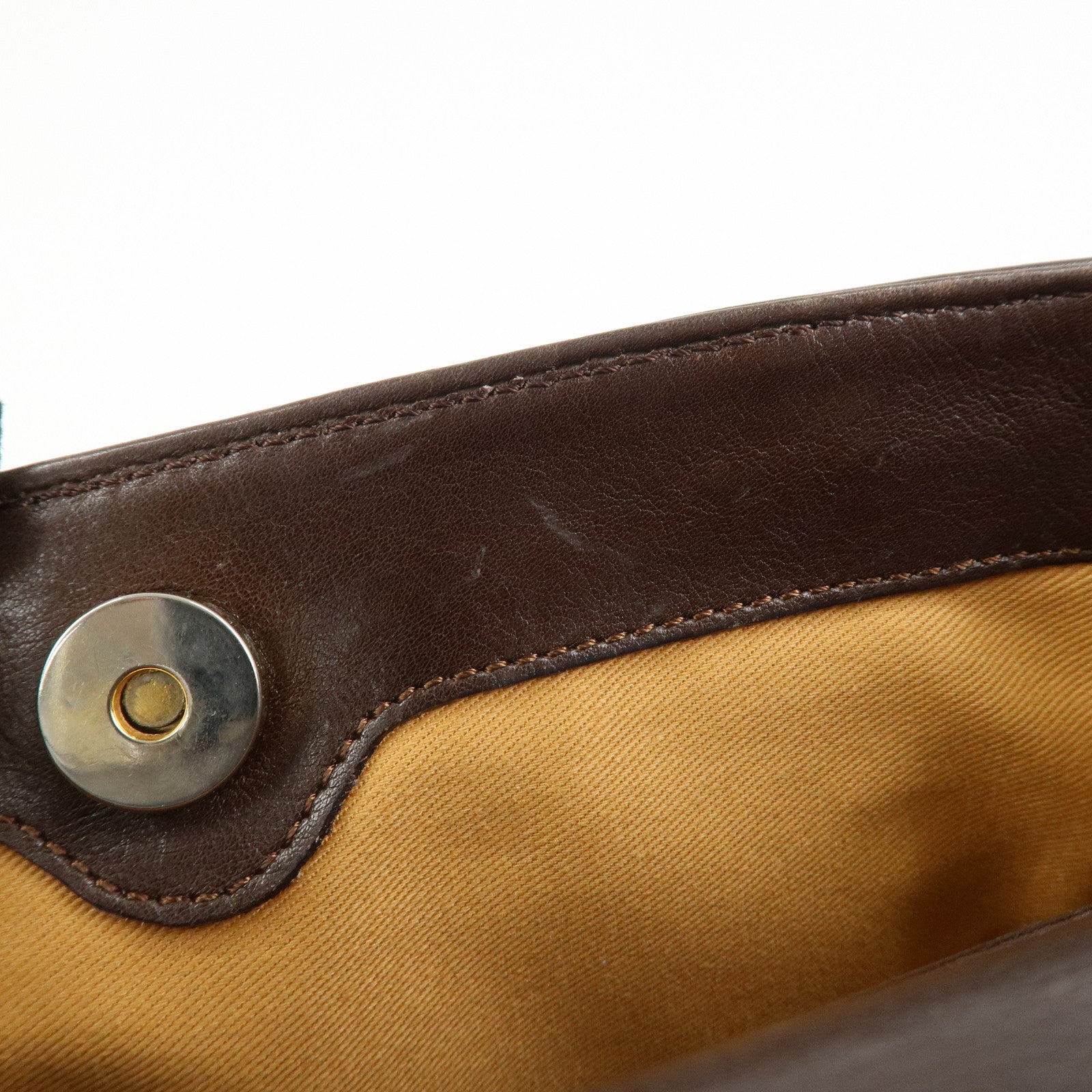 GUCCI Bamboo 2Way Bag Hand Bag Shoulder Bag Brown 000・122