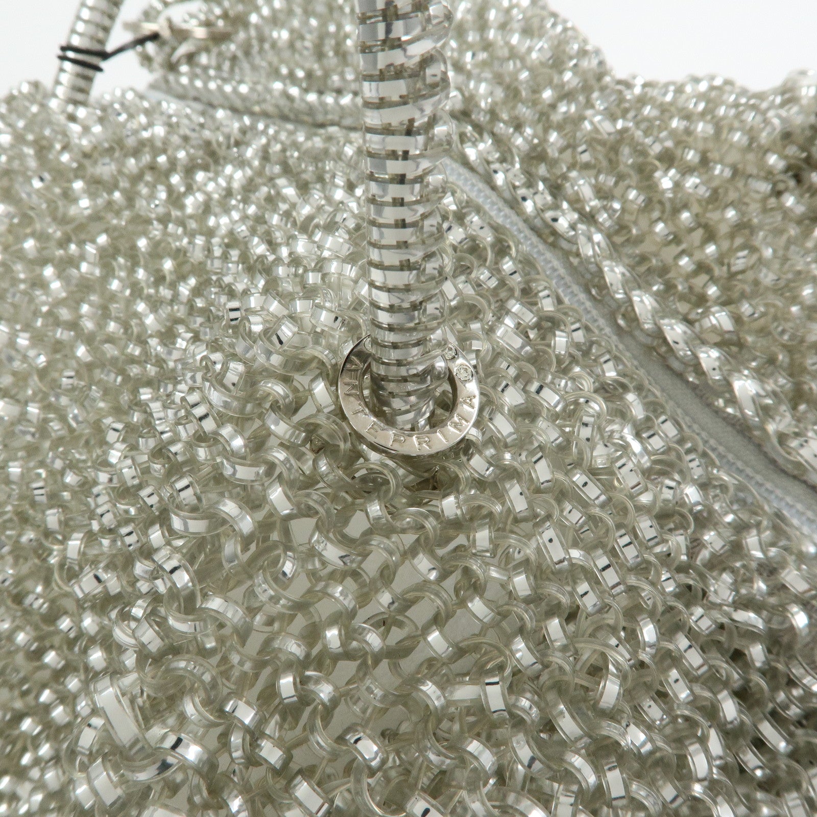 ANTEPRIMA PVC Wire Bag Hand Bag Shoulder Bag Mini Bag Charm Silver