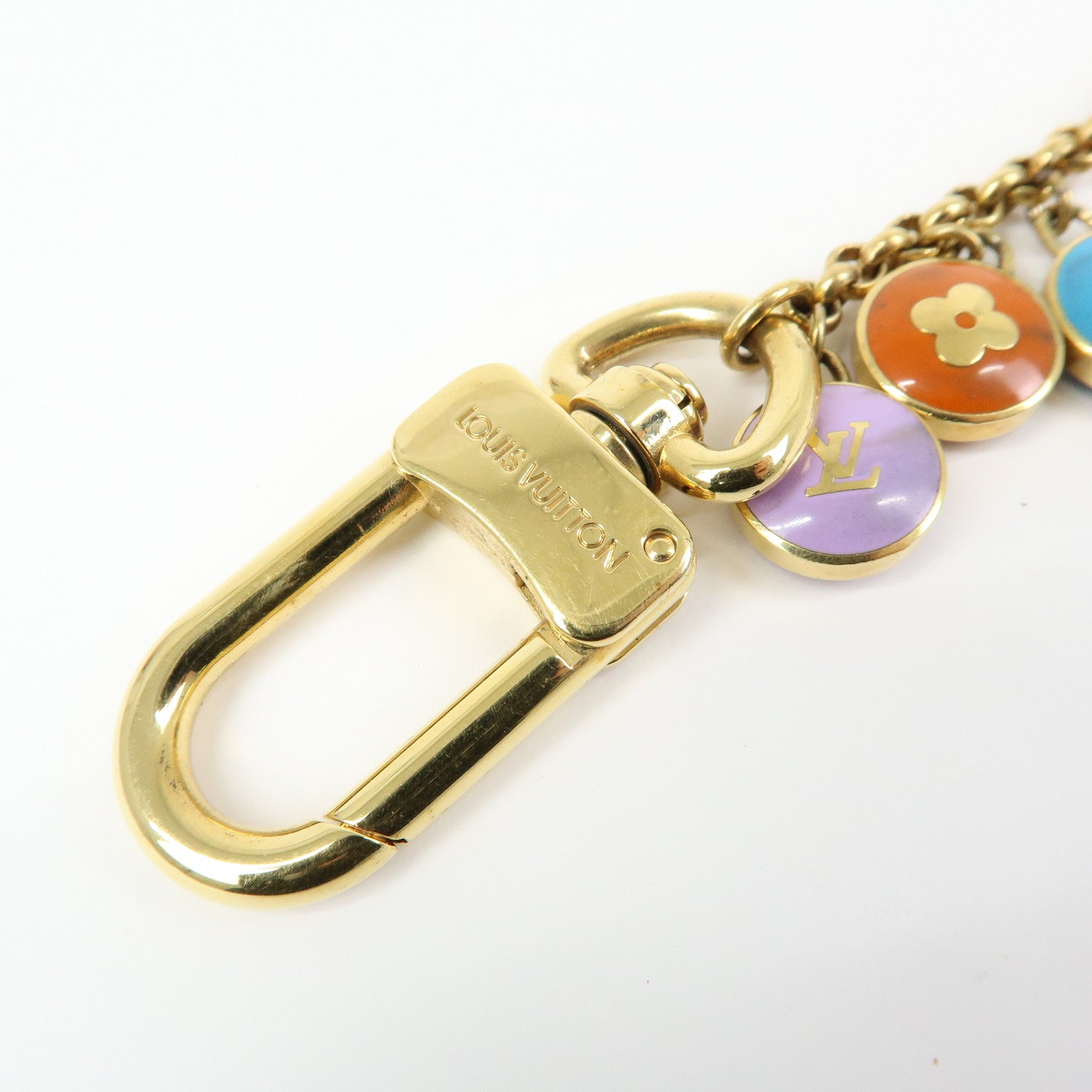 Louis Vuitton Monogram Porte Cles Chaine Pastille Bag Charm M65380