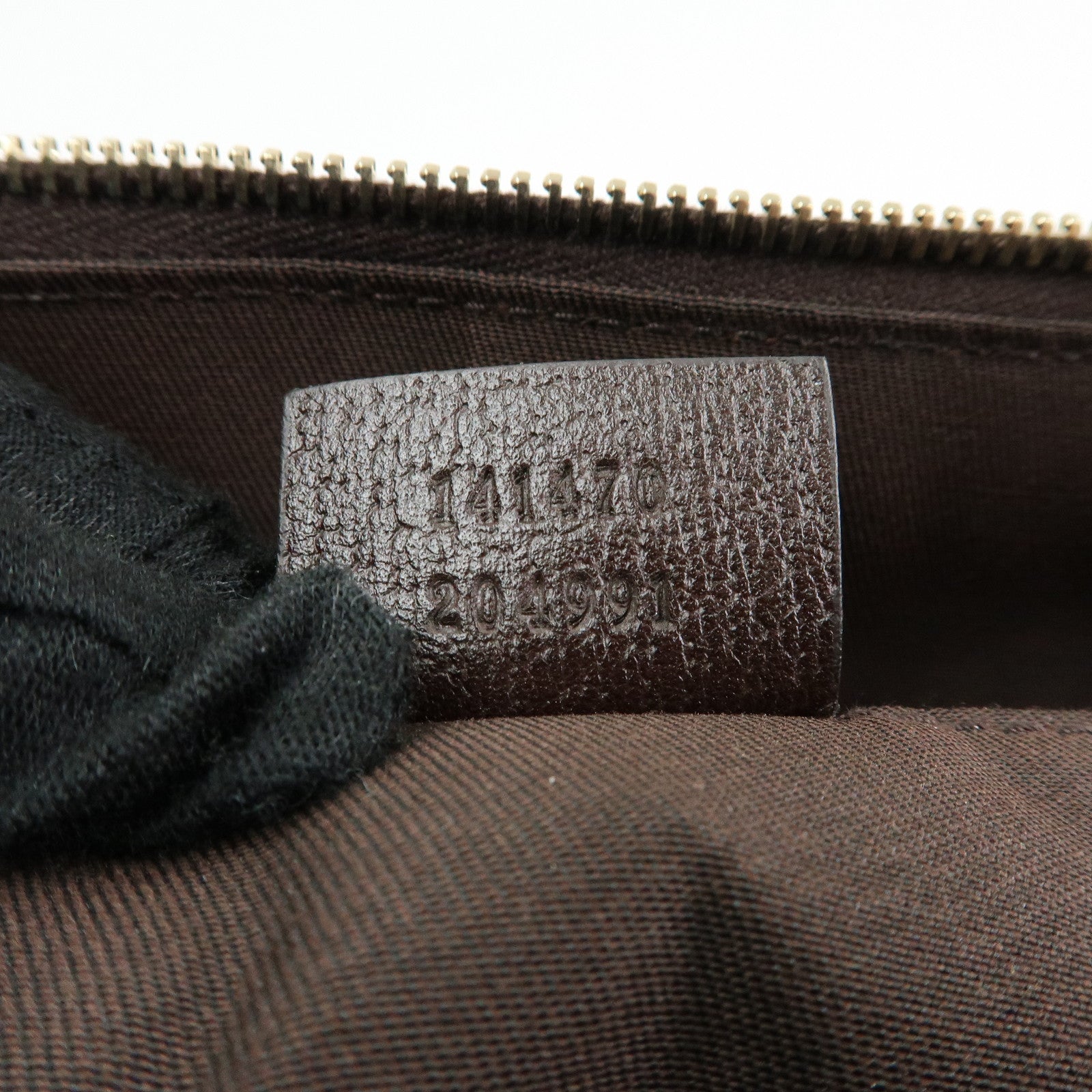 GUCCI Abbey GG Canvas Leather Tote Bag Hand Bag Beige Brown 141470