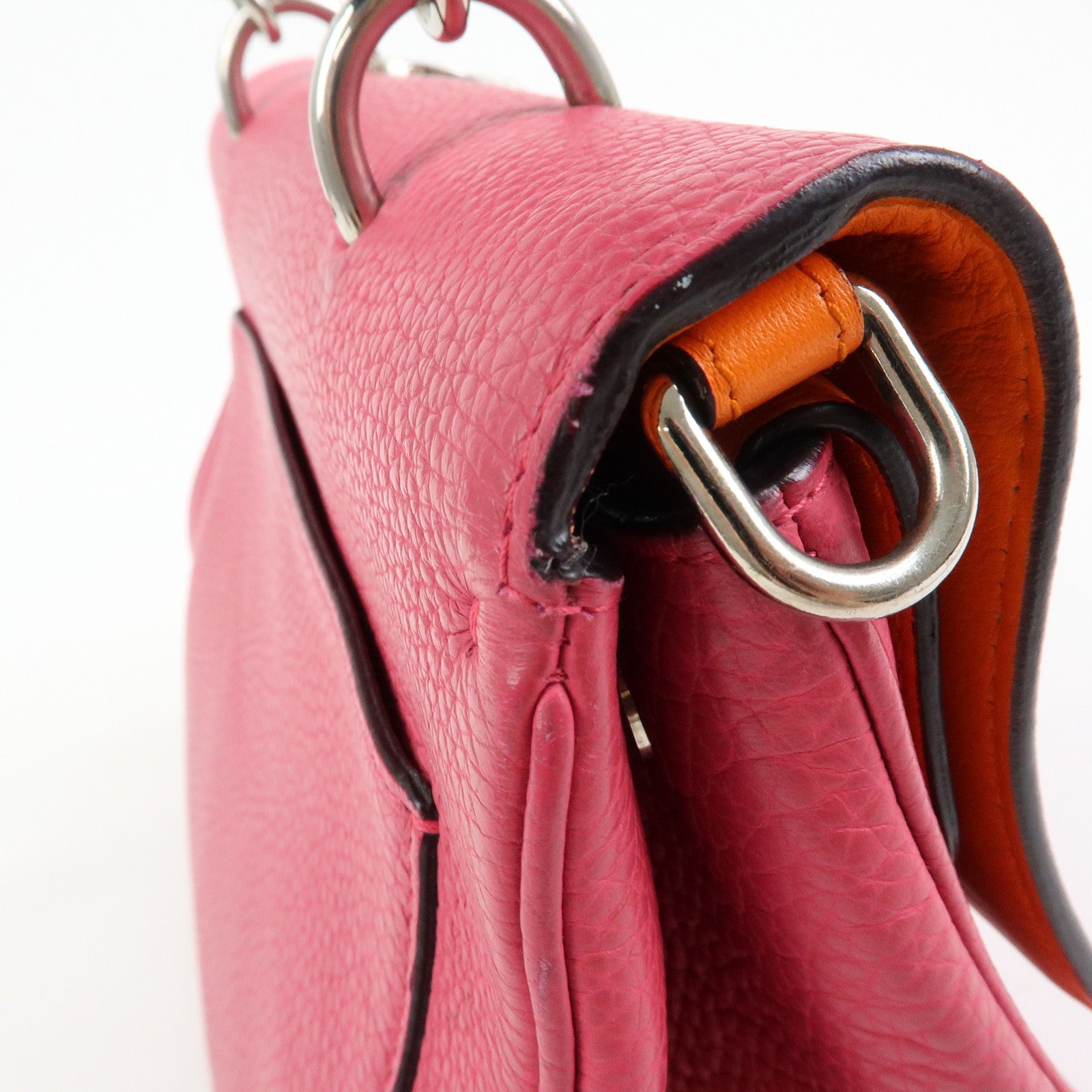 Christian Dior Be Dior Leather 2Way Bag Hand Bag Shoulder Bag Pink