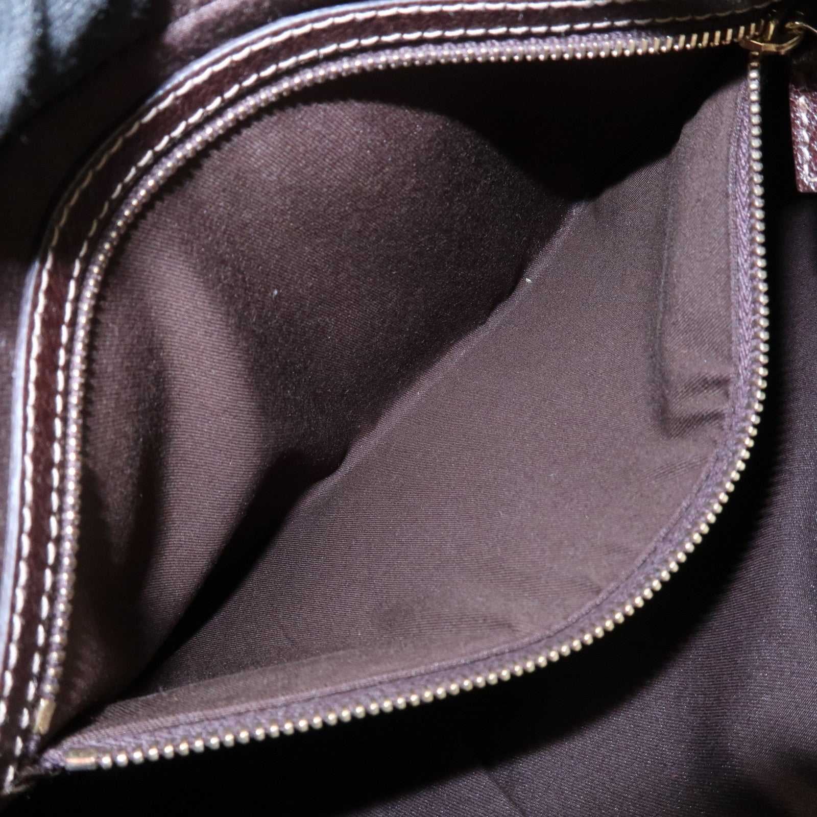 GUCCI GG Canvas Leather Shoulder Bag Hand Bag Beige Brown 153010