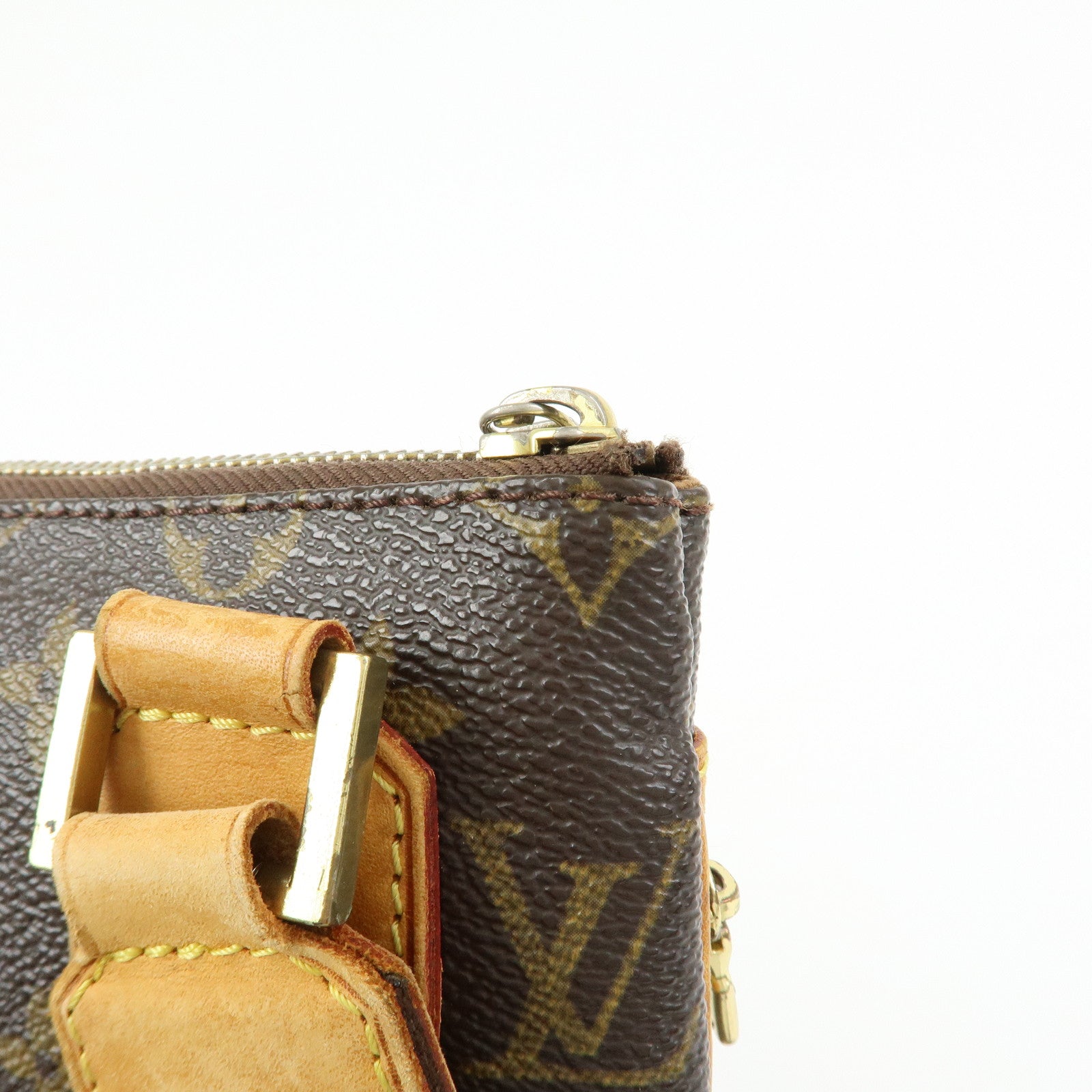 Louis Vuitton Monogram Pochette Bosphore Shoulder Bag Brown M40044