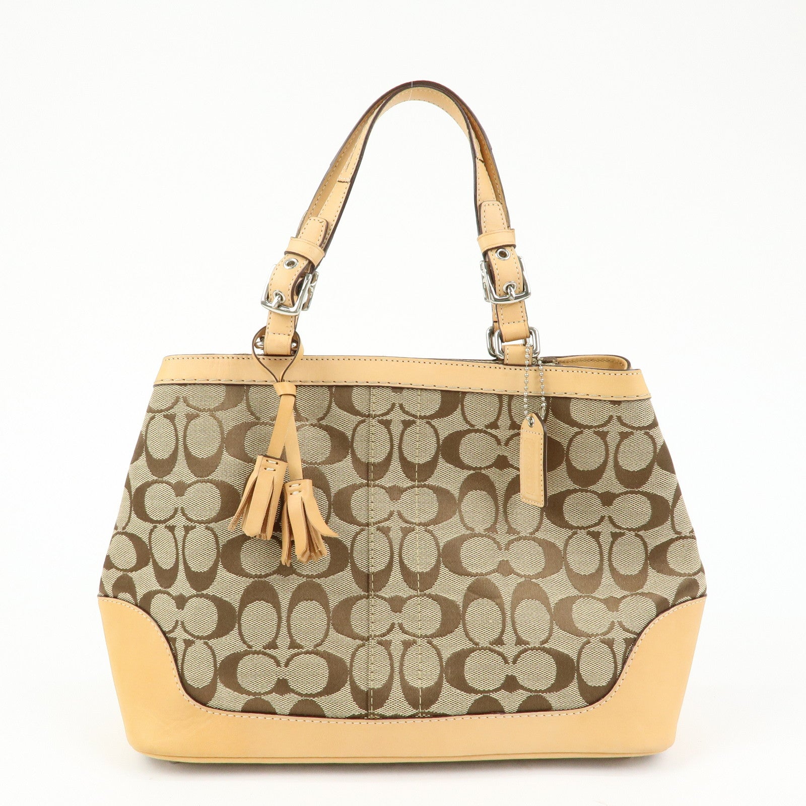 COACH Set of 3 Signature Canvas Leather Suede Shoulder Bag Hand Bag