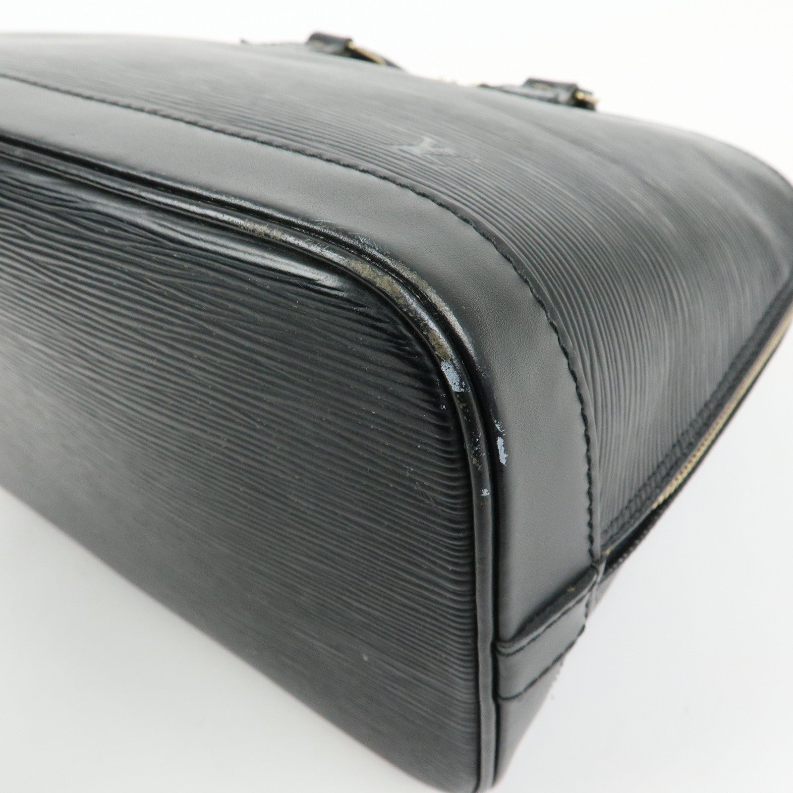Louis Vuitton Epi Alma PM Leather Hand Bag Noir Black M52142