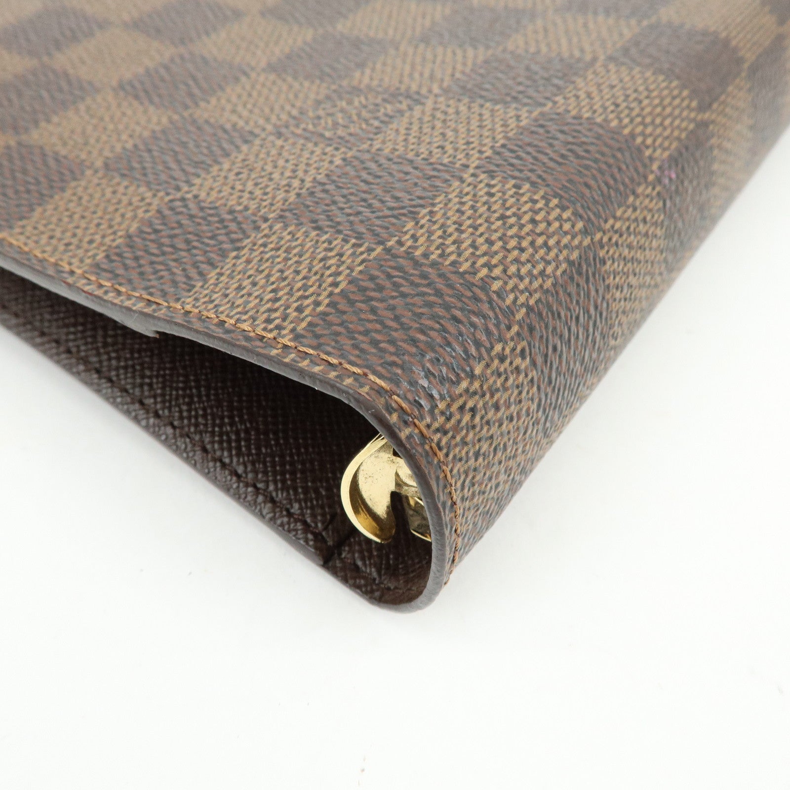 Louis Vuitton Damier Agenda MM Canvas Planner Cover Brown R20701