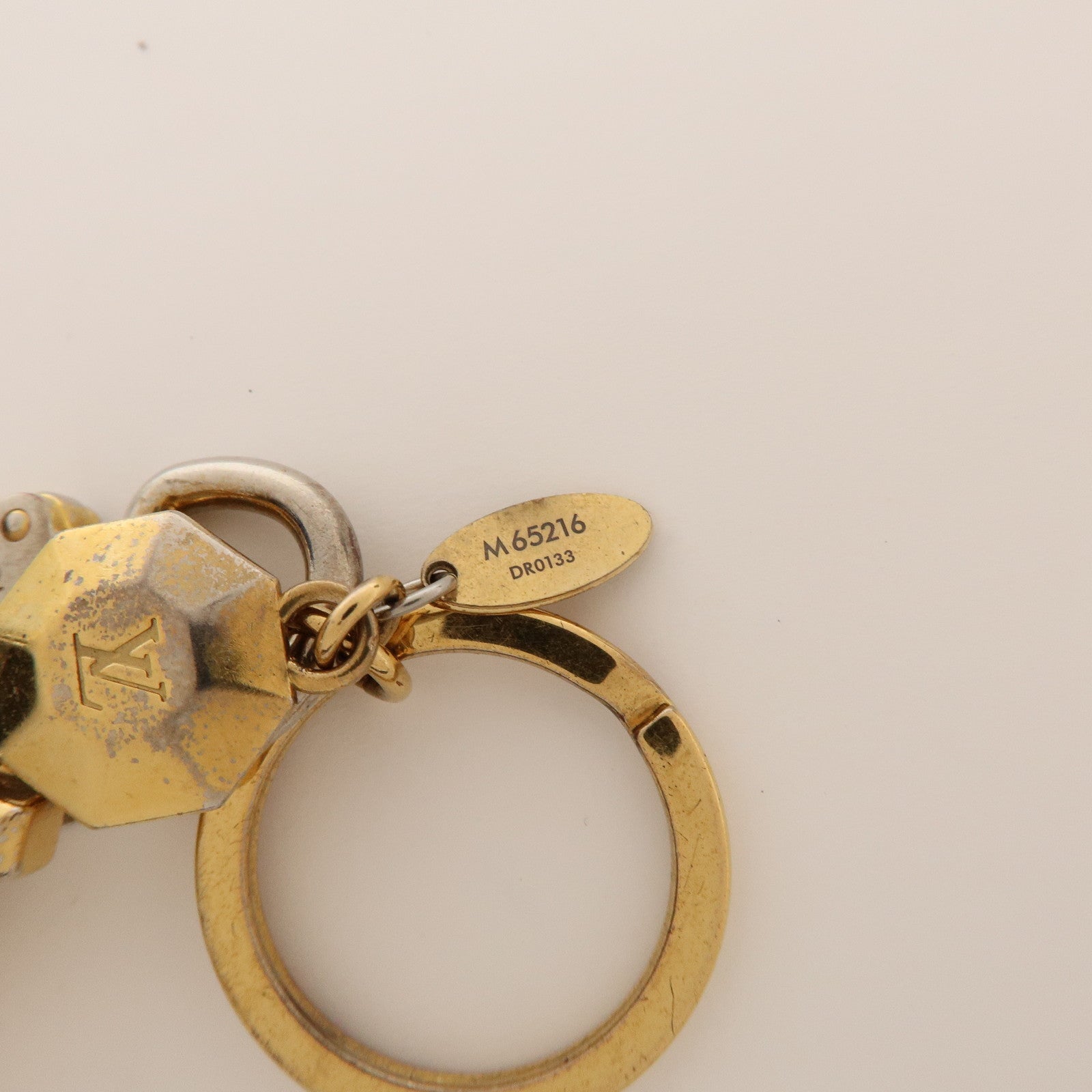 Louis Vuitton Facettes Porte Cles Bag Charm Key Chain Gold M65216