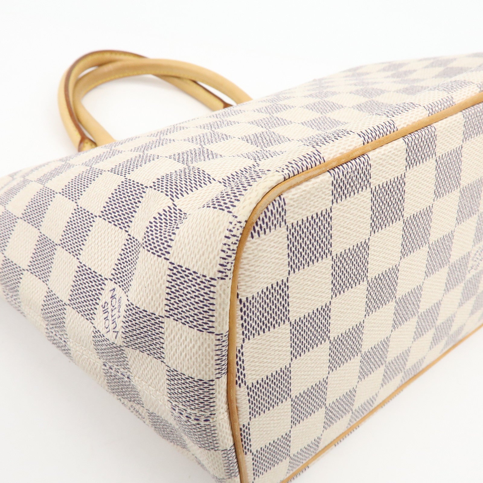 Louis Vuitton Damier Azur Saleya PM Tote Bag Hand Bag N51186