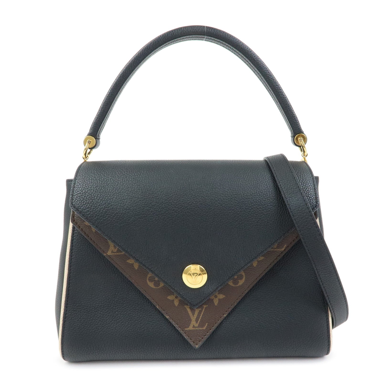 Louis Vuitton Monogram Double V 2Way Bag Shoulder Bag Noir M54439