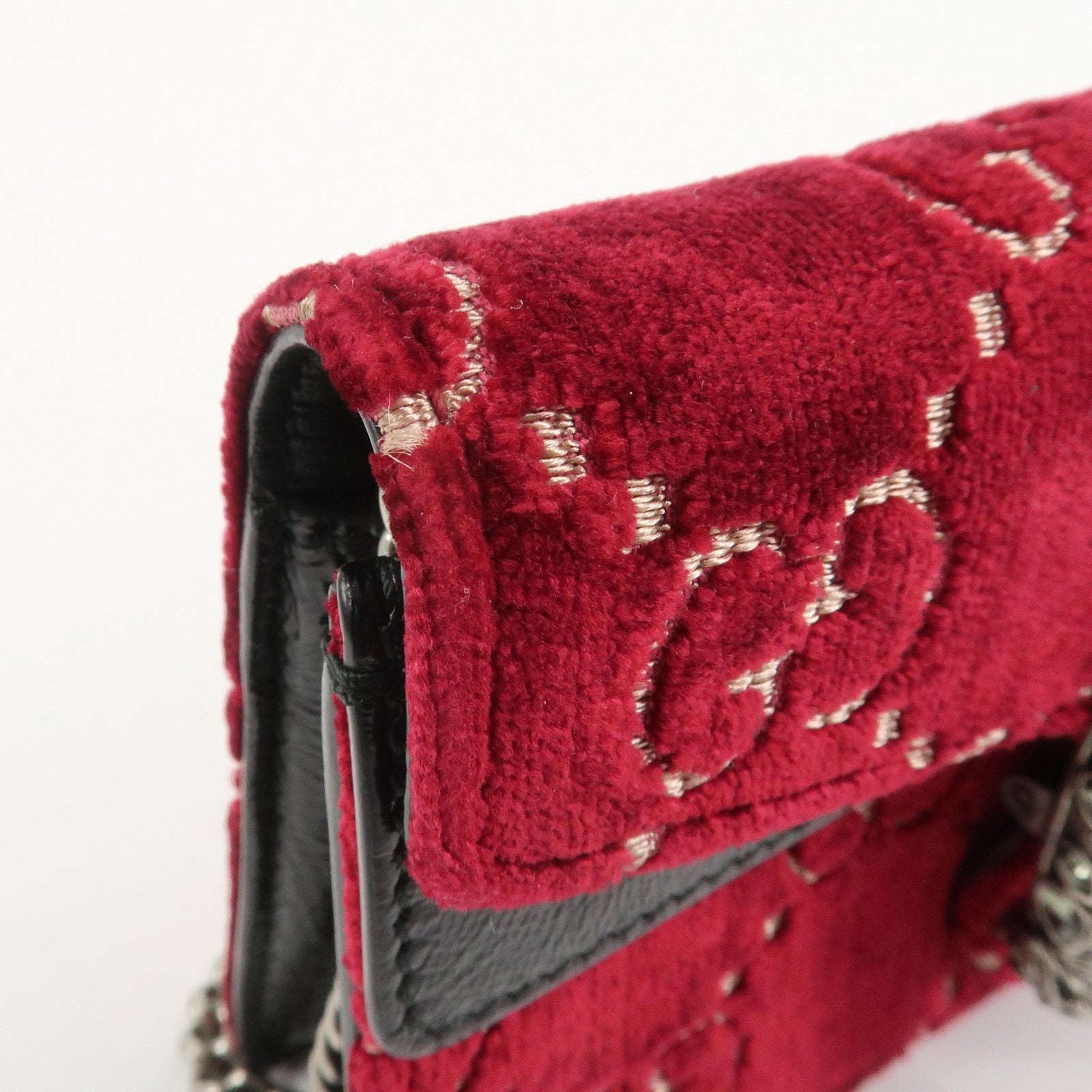 GUCCI Dionysus Super Mini Bag Leather Chain Shoulder Bag 476432